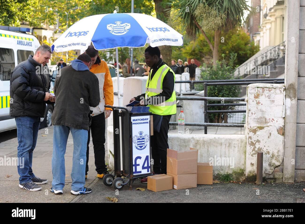 Match day programme seller hi-res stock photography and images - Alamy