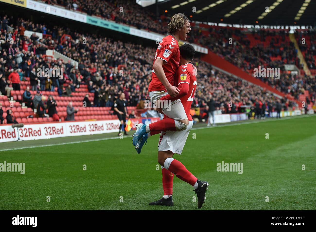 Charlton Athletic's Conor Gallagher celebrates scoring their first goal ...