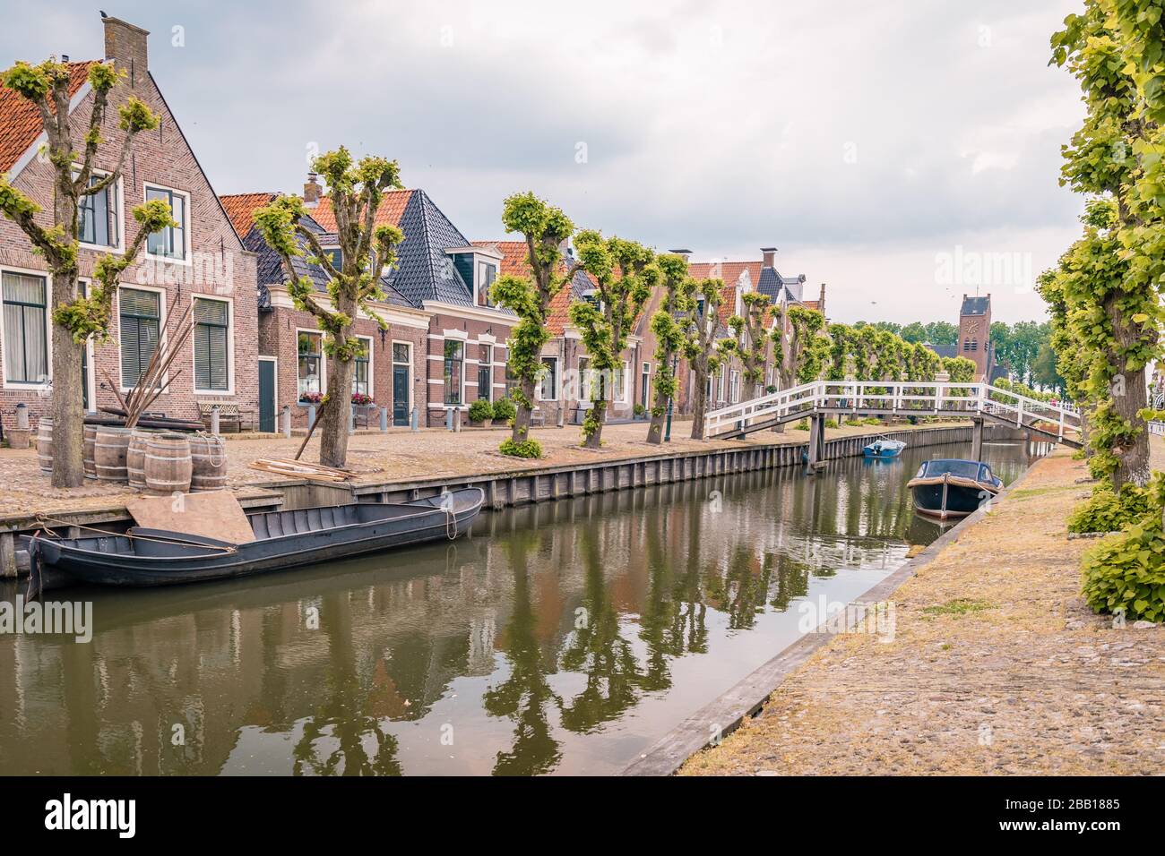 Old Dutch Town Of Sloten Friesland Netherlands With Historical Canals Stock Photo Alamy