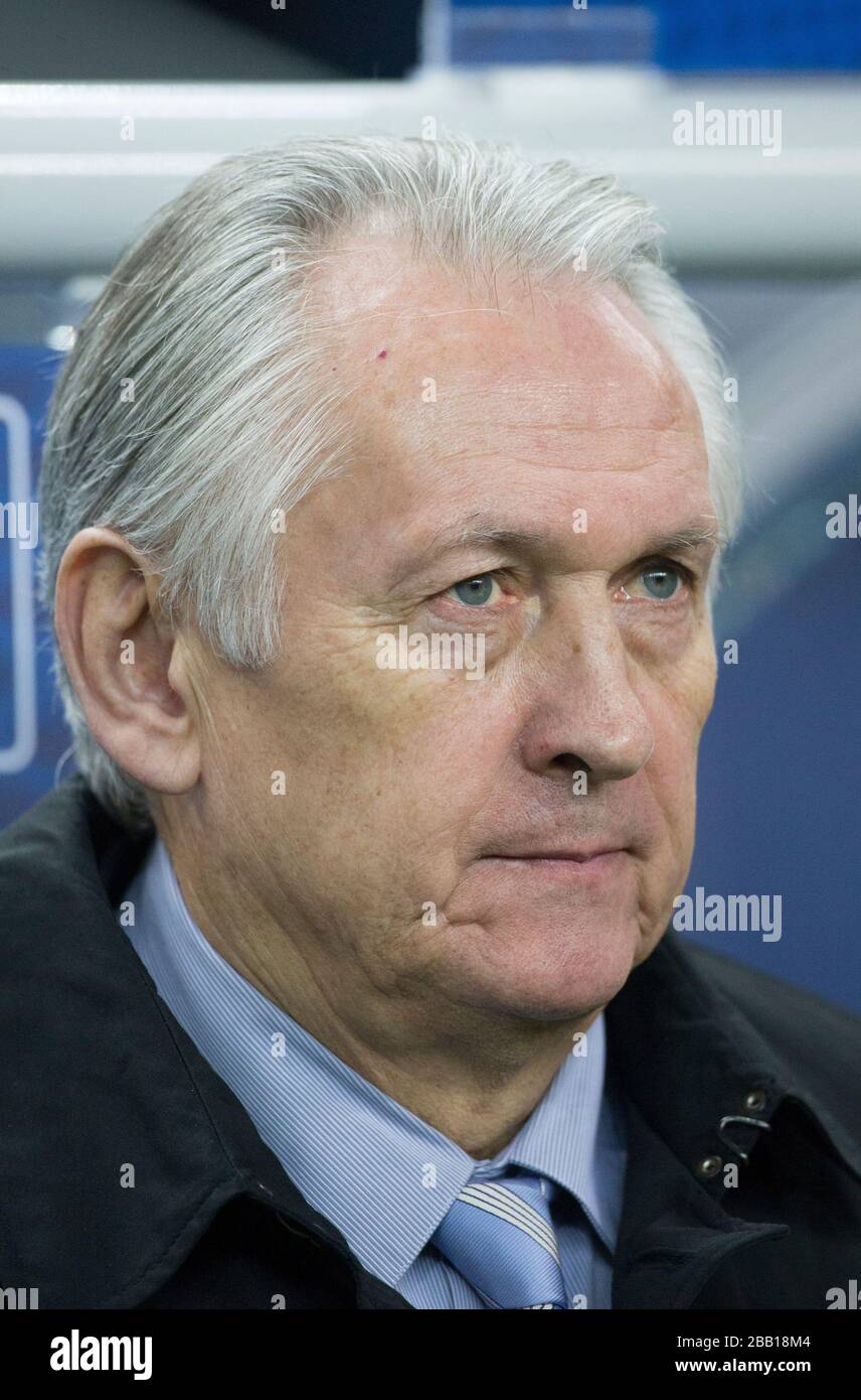 Ukraine manager Mykhaylo Fomenko Stock Photo