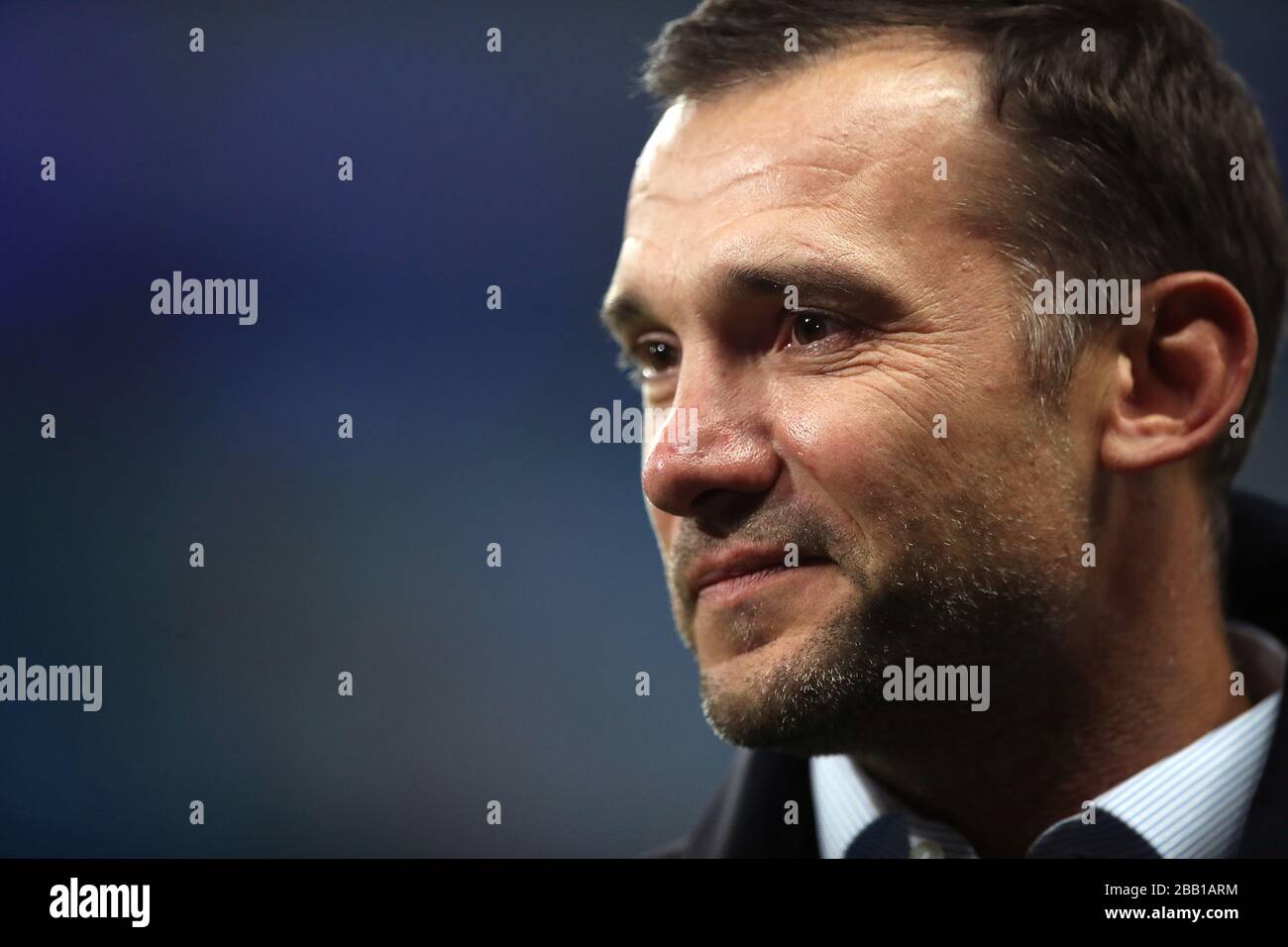 Ukraine national team manager Andriy Shevchenko before the game Stock ...