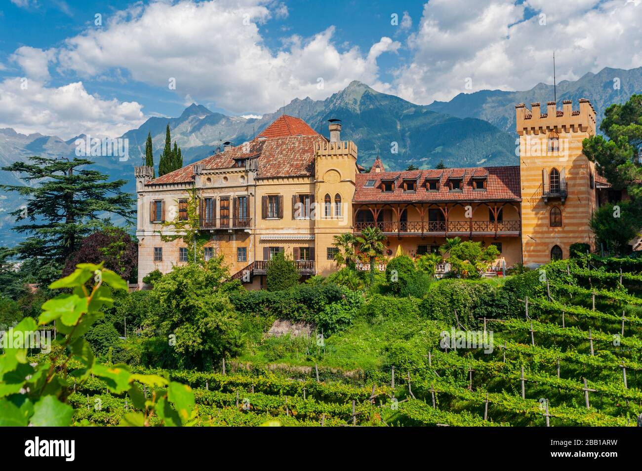 Italy - South Tyrolo - Merano - Maia Alta - Rametz Castle Stock Photo ...