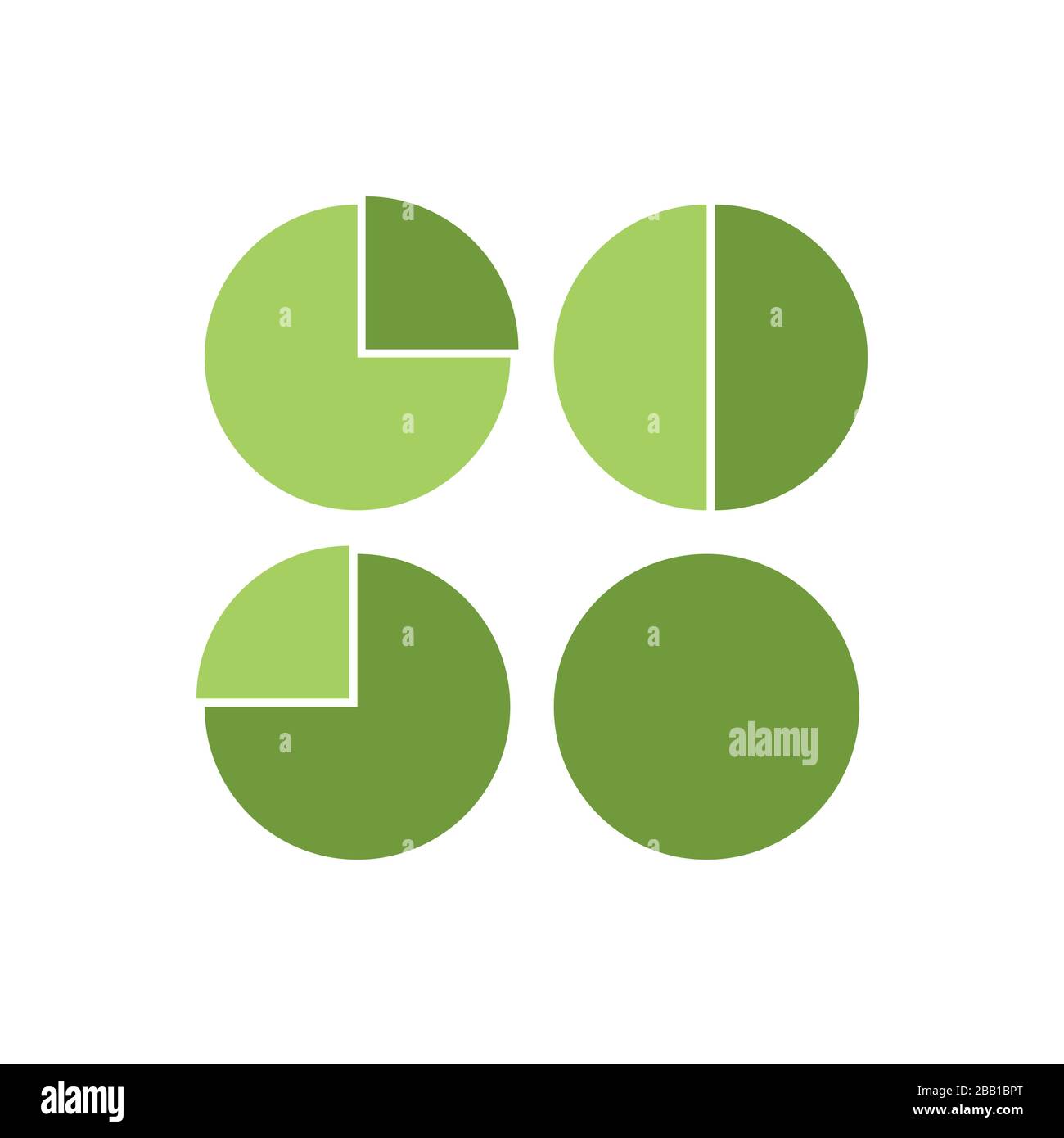 Pie Chart Icon in trendy flat style isolated on white background. Graph ...