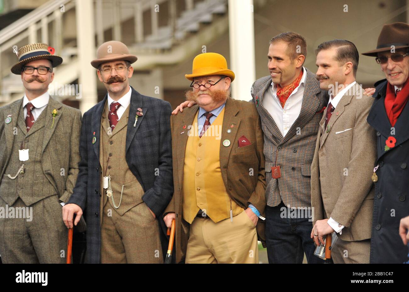 Finalists of the best dressed gentleman competition during Gentleman's