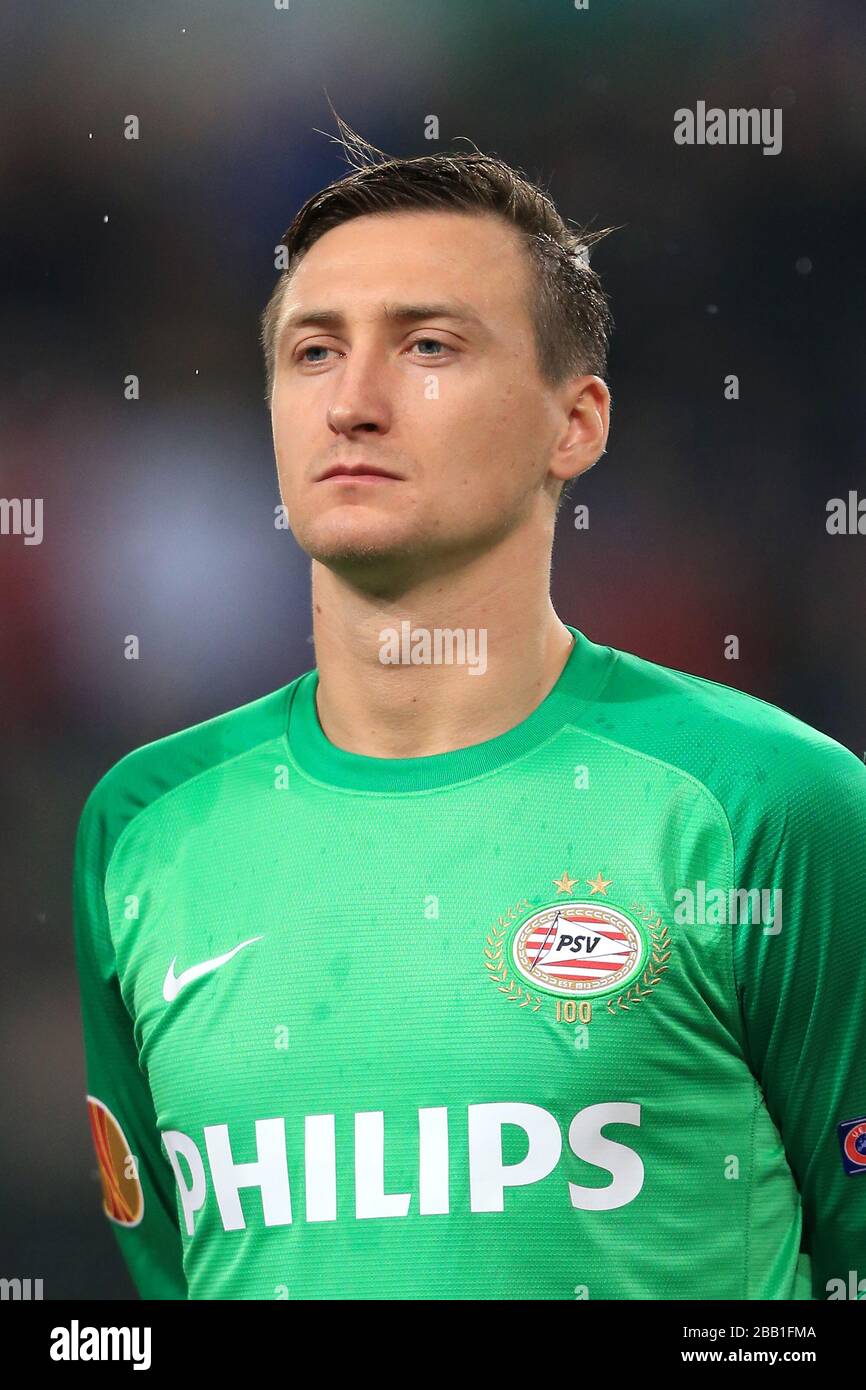 Przemyslaw Tyton, PSV Eindhoven goalkeeper Stock Photo