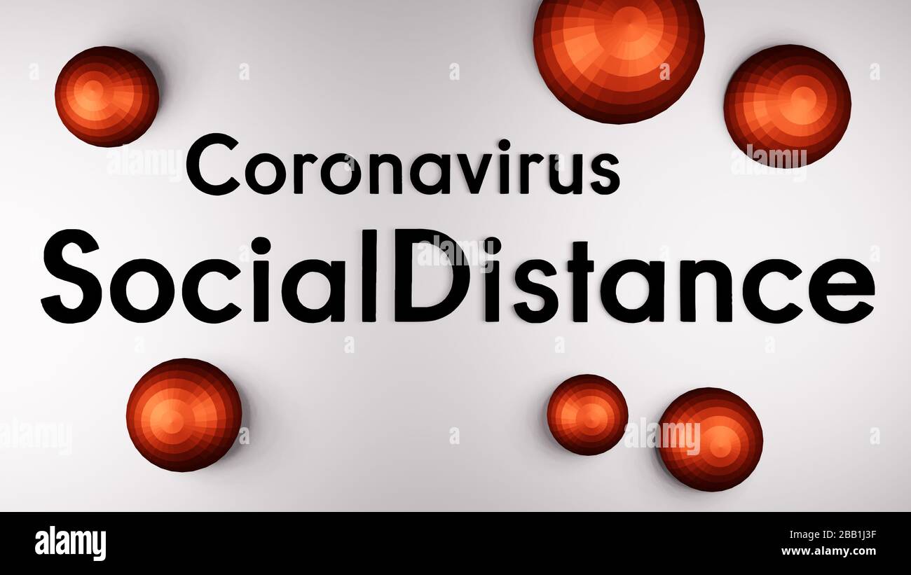 Social Distance Awareness #socialdistance social media Illustration to raise awareness of social ...