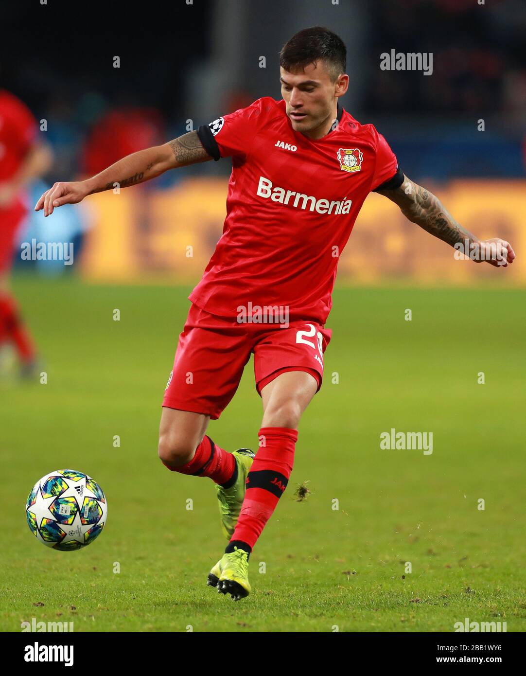 Bayer Leverkusen S Charles Aranguiz Stock Photo Alamy