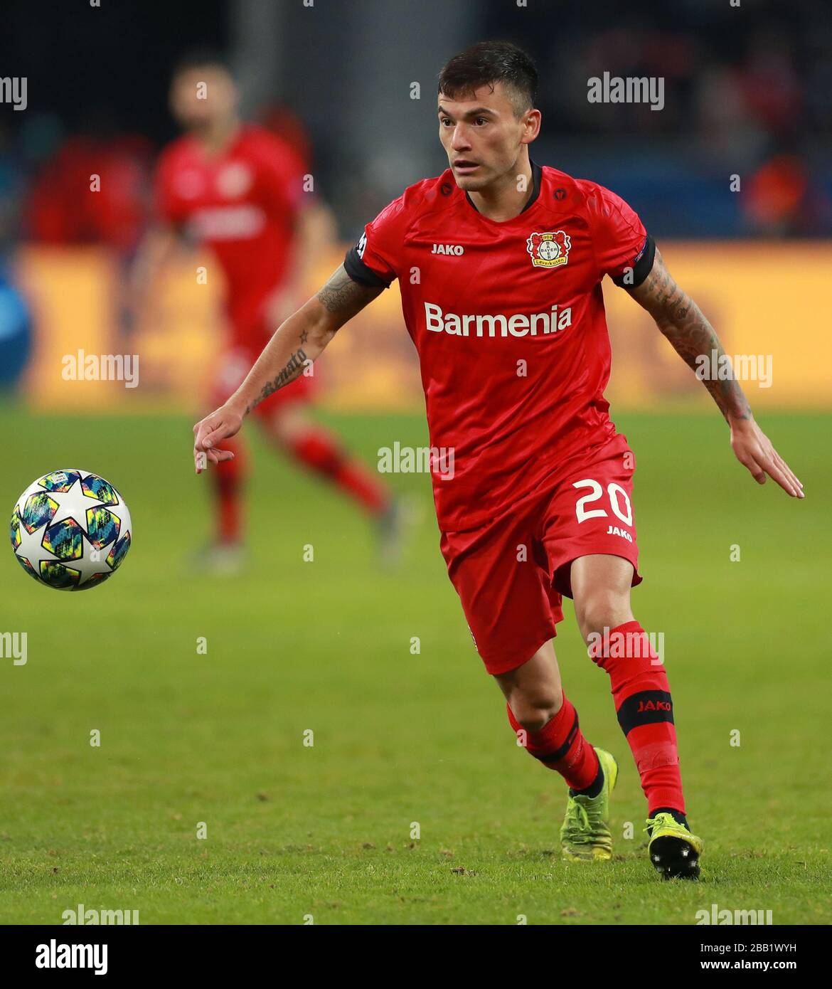 Bayer Leverkusen S Charles Aranguiz Stock Photo Alamy