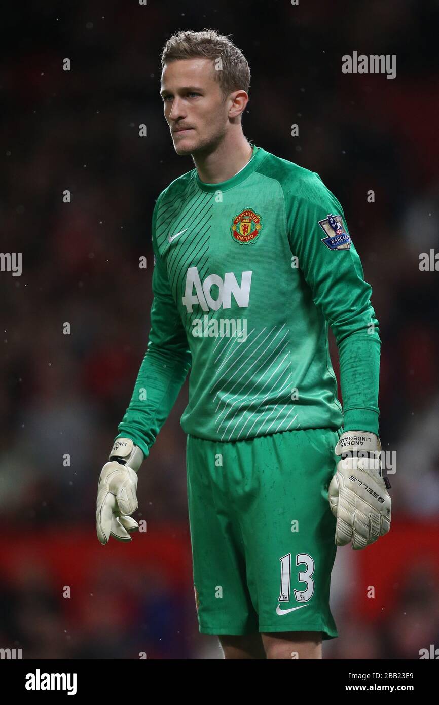 Anders Lindegaard, Manchester United goalkeeper Stock Photo - Alamy