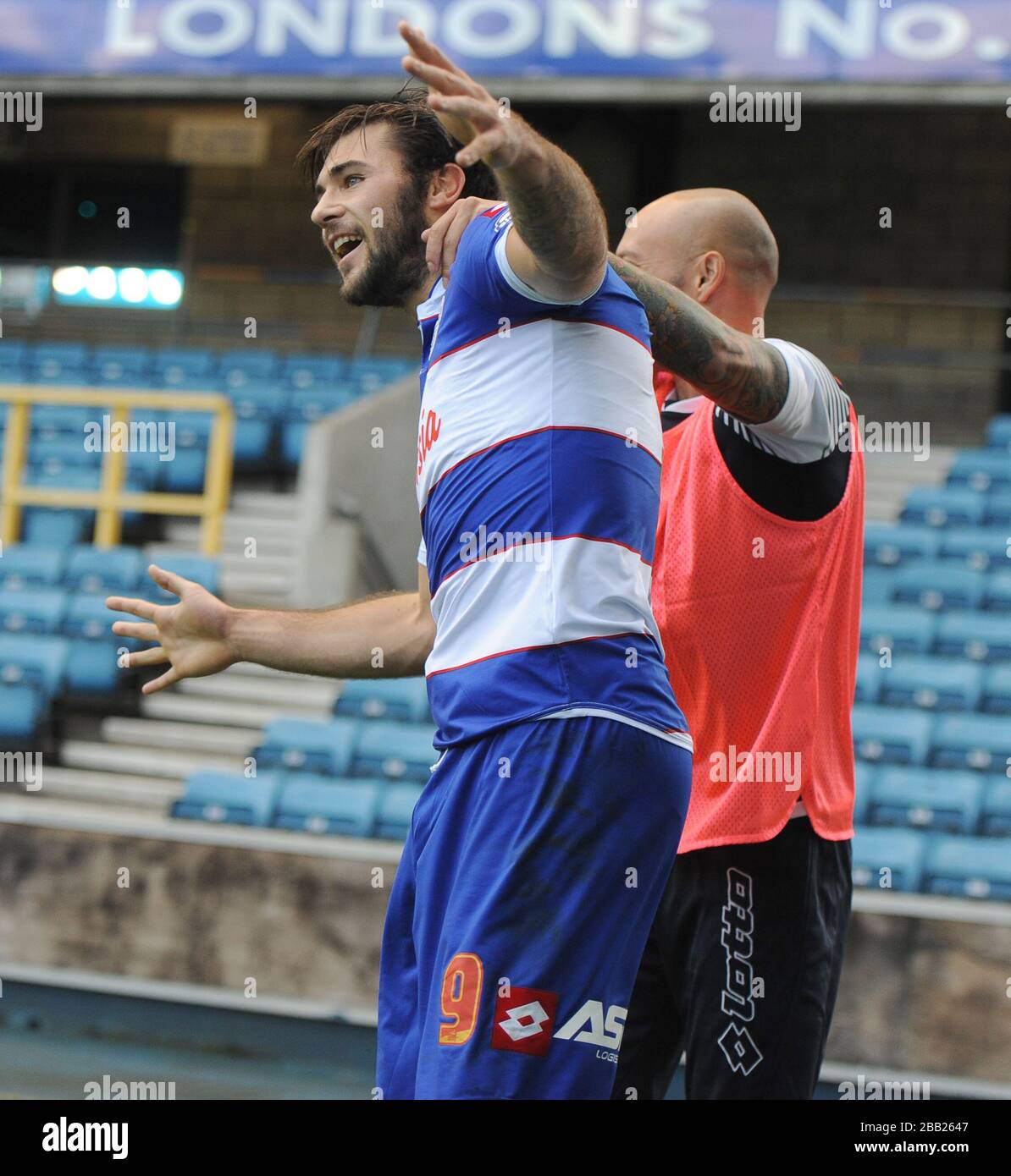Queens Park Rangers' Charlie Austin celebrates scoring his side's ...