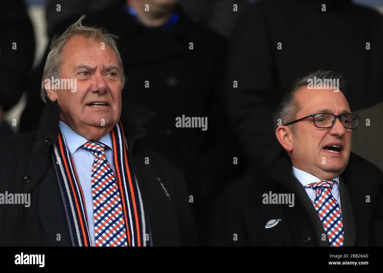 Luton Town Chairman David Wilkinson (left) and Luton Town's CEO Gary Sweet Stock Photo - Alamy
