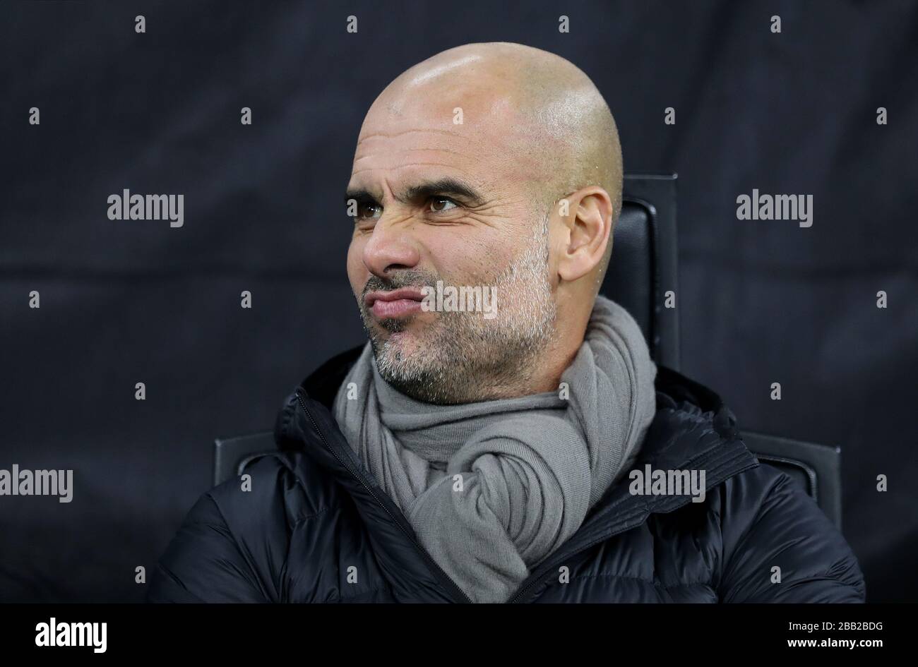 Manchester City manager Pep Guardiola before the game Stock Photo - Alamy