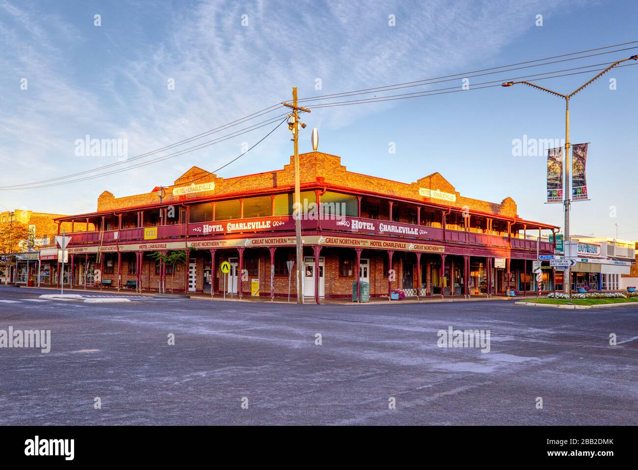 Historic Hotel Charleville Charleville Queensland Australia Stock Photo