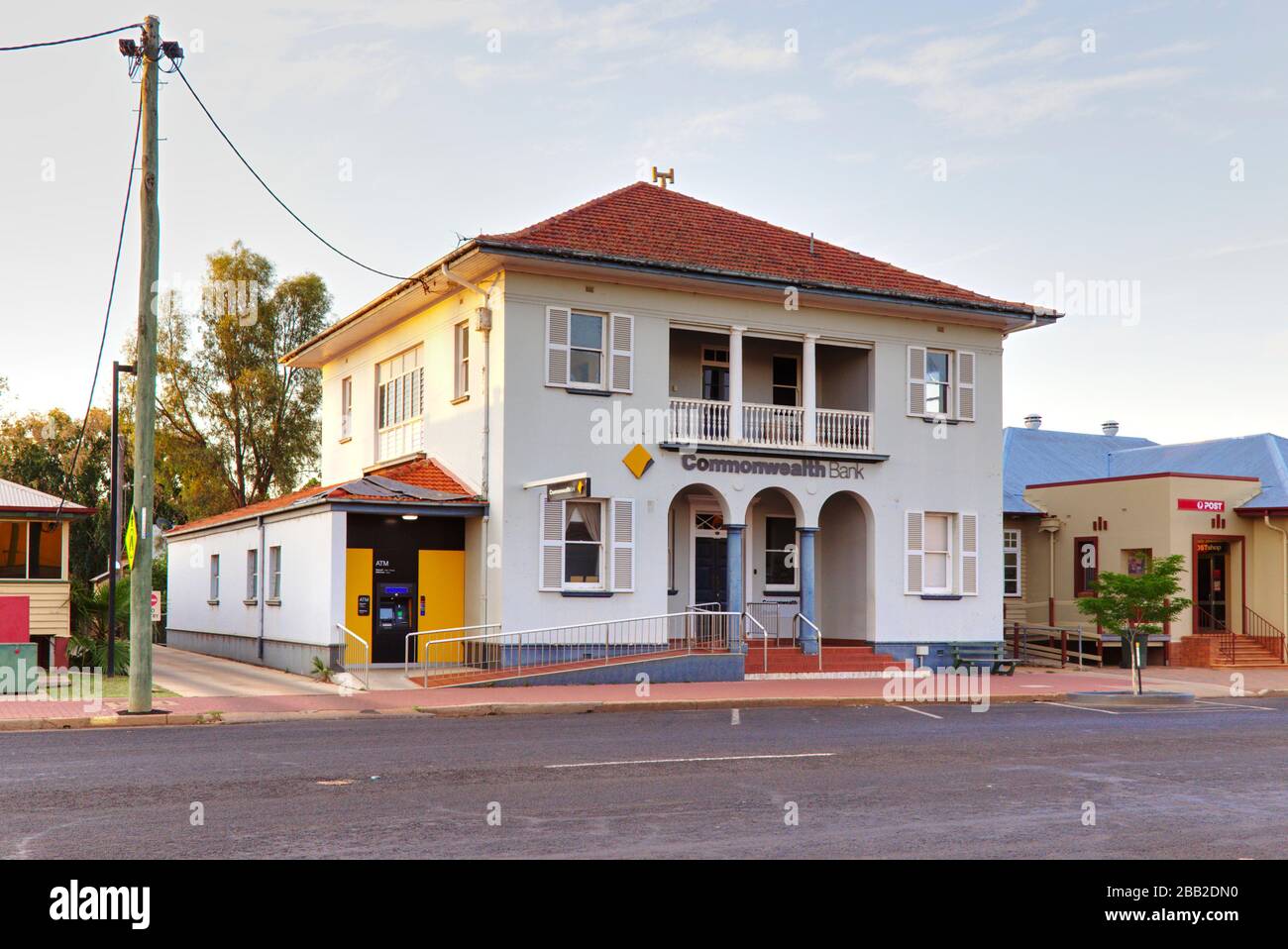 Commonwealth Bank of Australia building in Charleville Queensland Australia Stock Photo