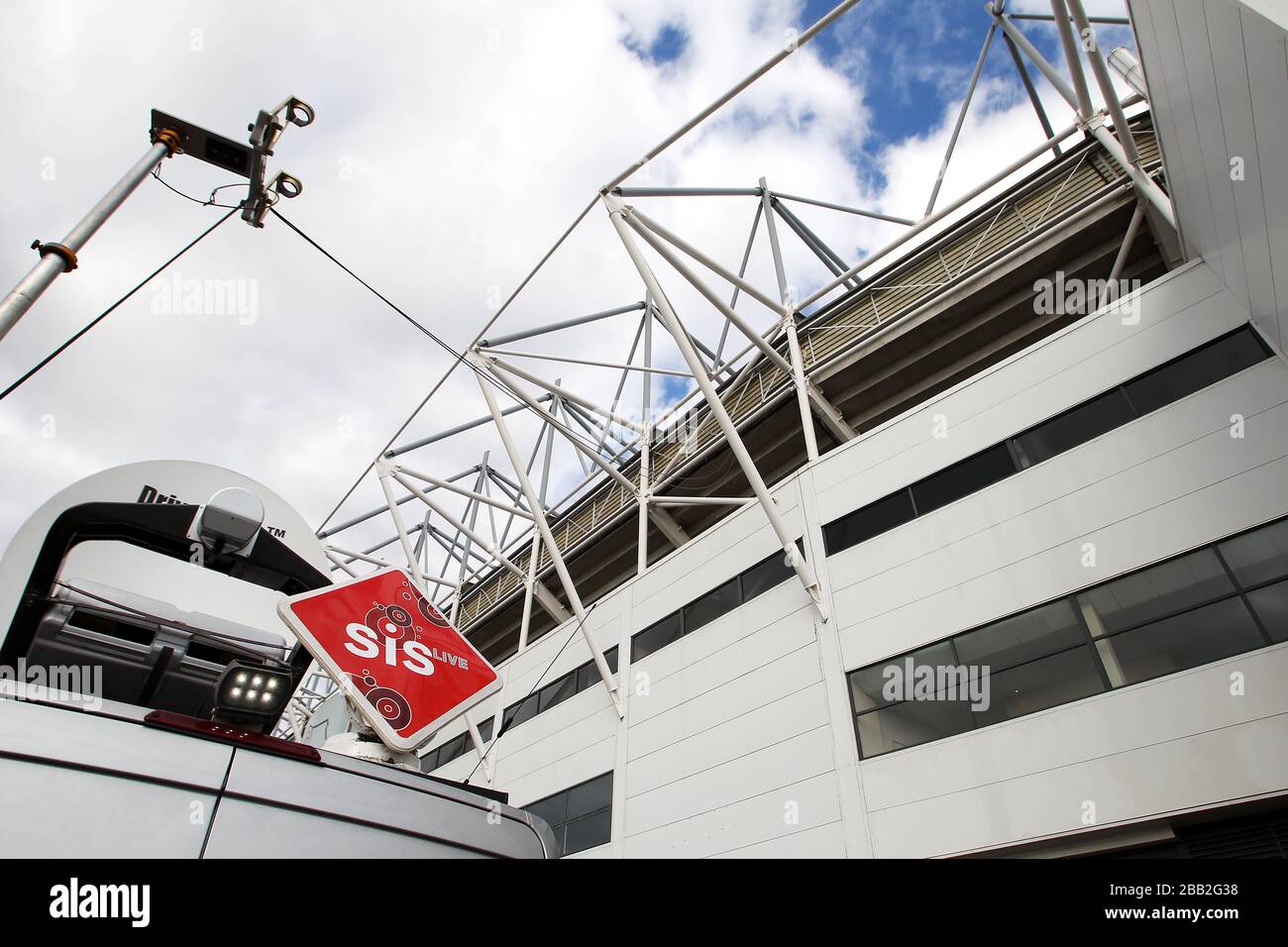 A general view of Pride Park, home of Derby County Stock Photo Alamy