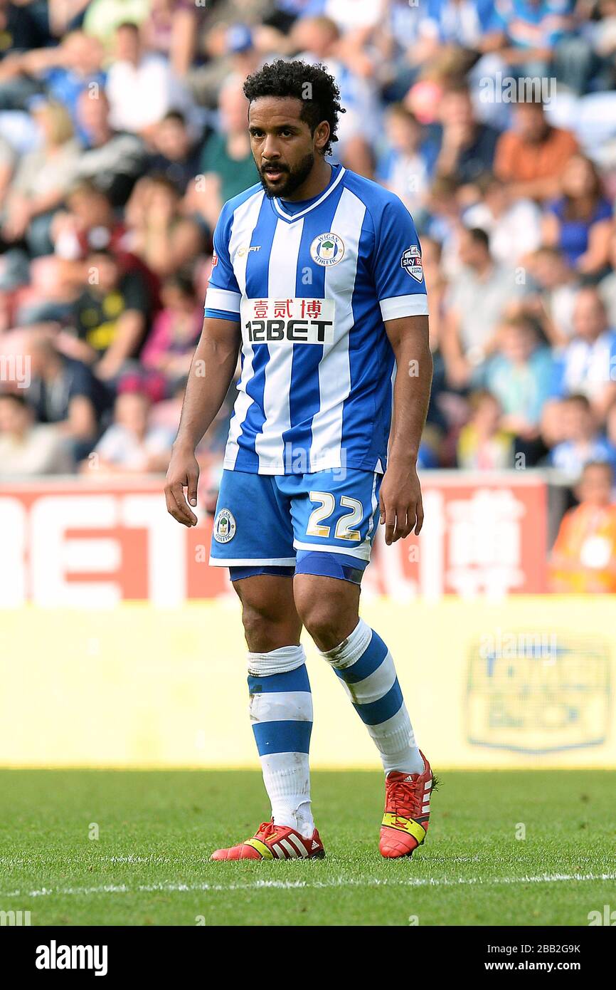 Jean Beausejour, Wigan Athletic Stock Photo - Alamy