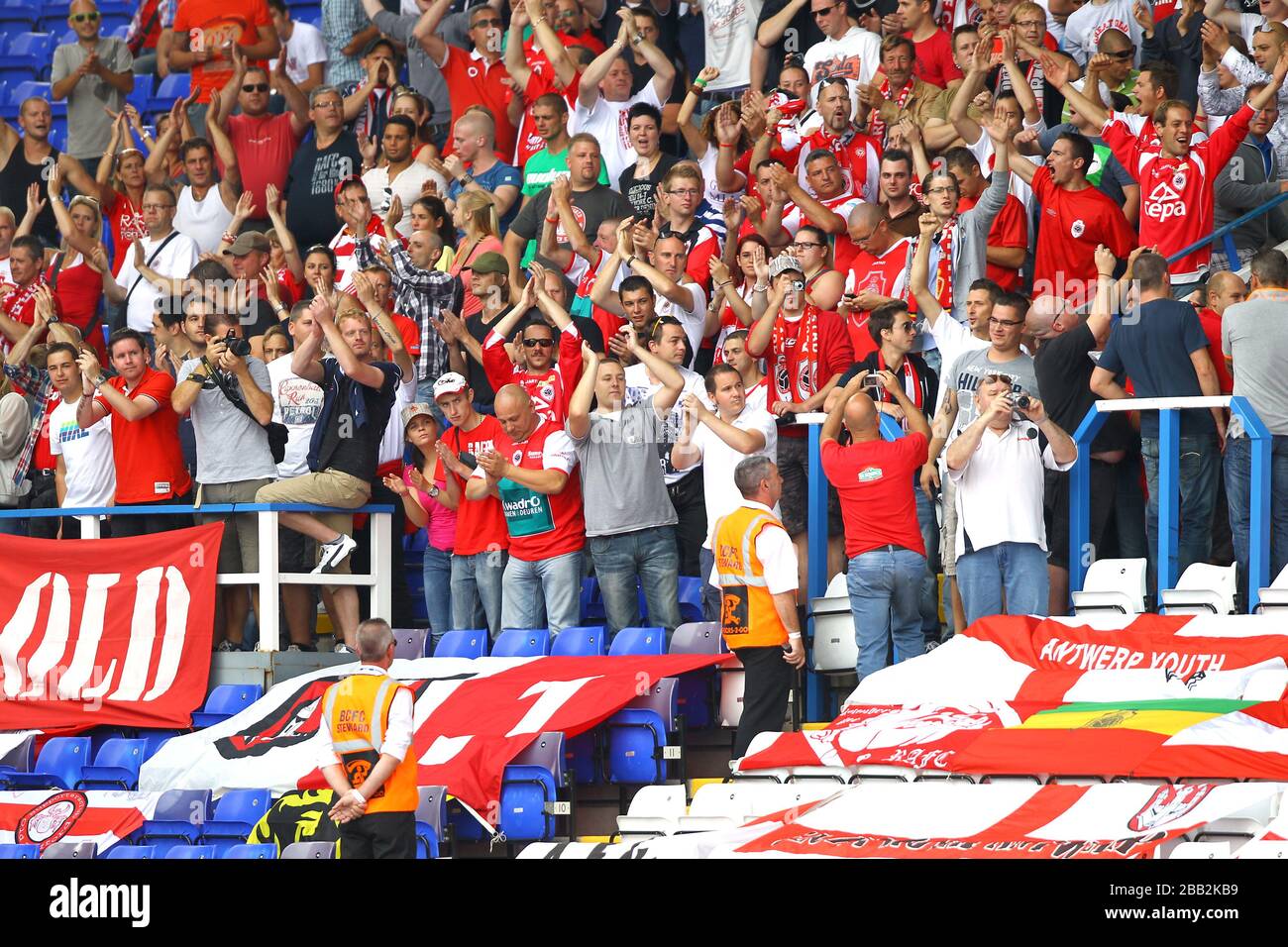 Royal antwerp fans in the stands hi-res stock photography and images ...