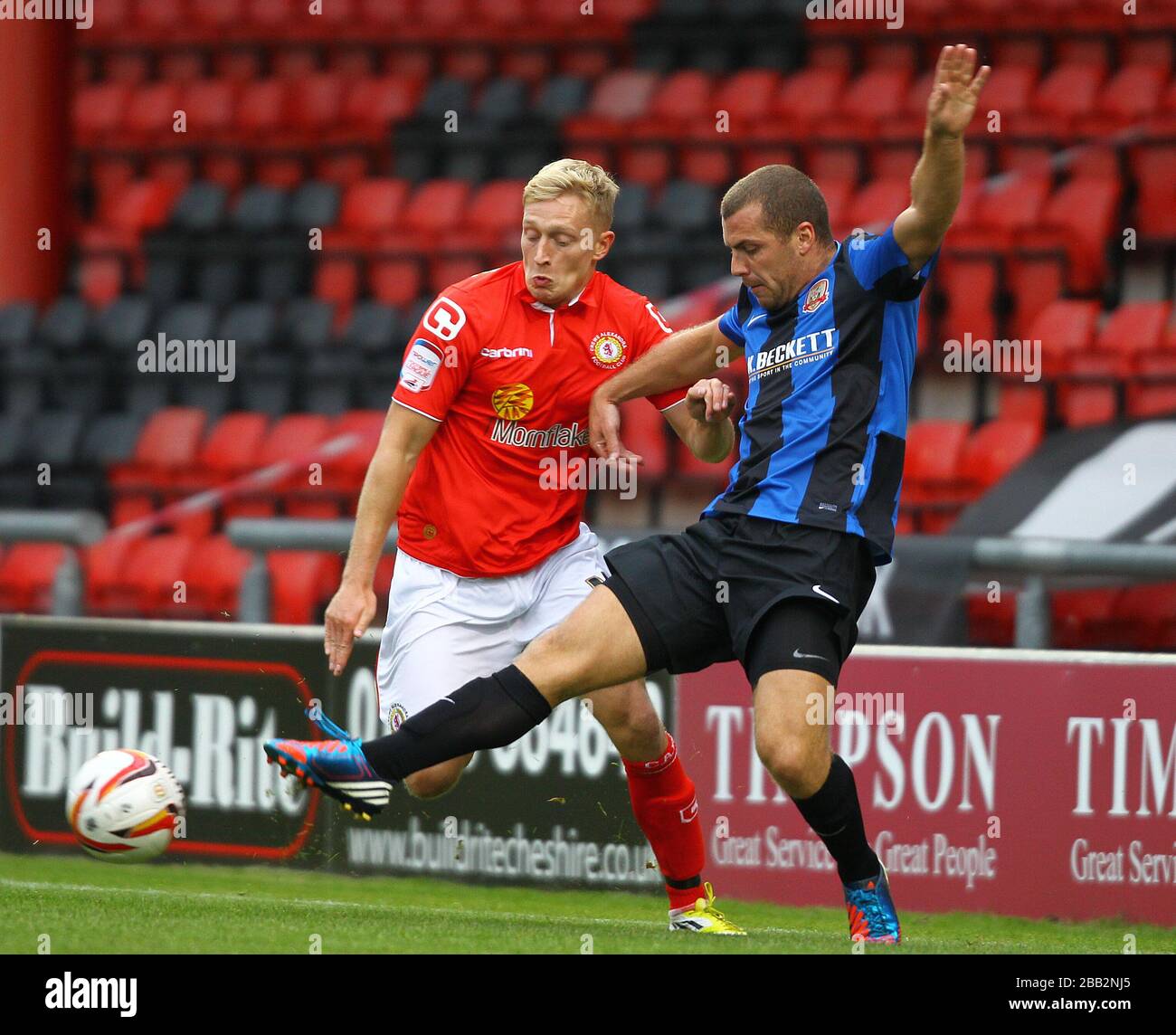 Crewe Alexandra's AJay Leitch-Smith and Barnsley's Stephen Dawson Stock ...