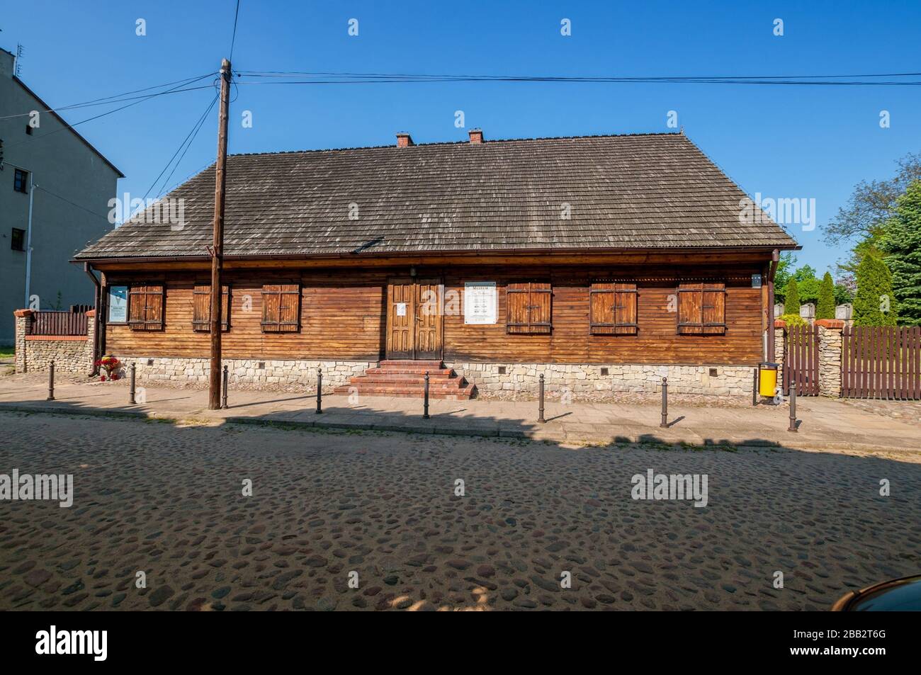 Birthplace of Maximilian Kolbe. Zdunska Wola, Lodz Voivodeship, Poland. Stock Photo
