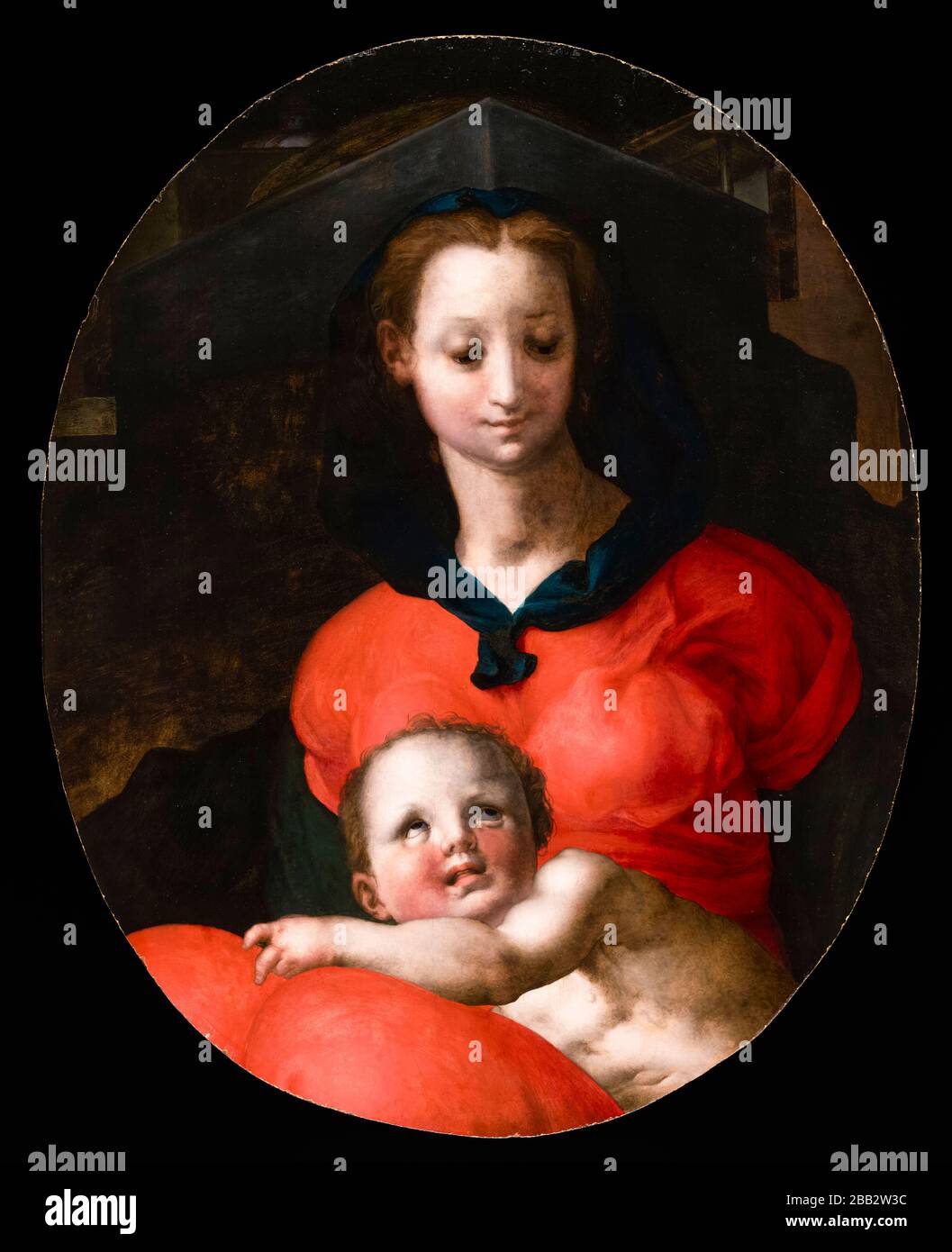 Pontormo, Jacopo Carucci, Virgin and Child, known as the, Madonna del Libro, painting, 1545-1546 Stock Photo