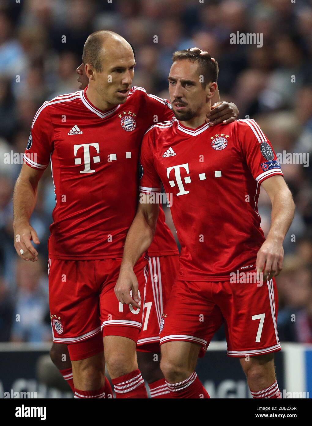 Bayern Munich's Arjen Robben (left) and Franck Ribery Stock Photo - Alamy