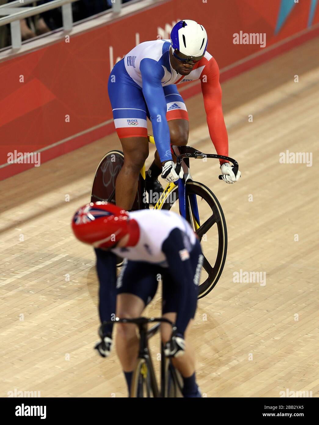 France's Gregory Bauge in the Men's Sprint final. Stock Photo