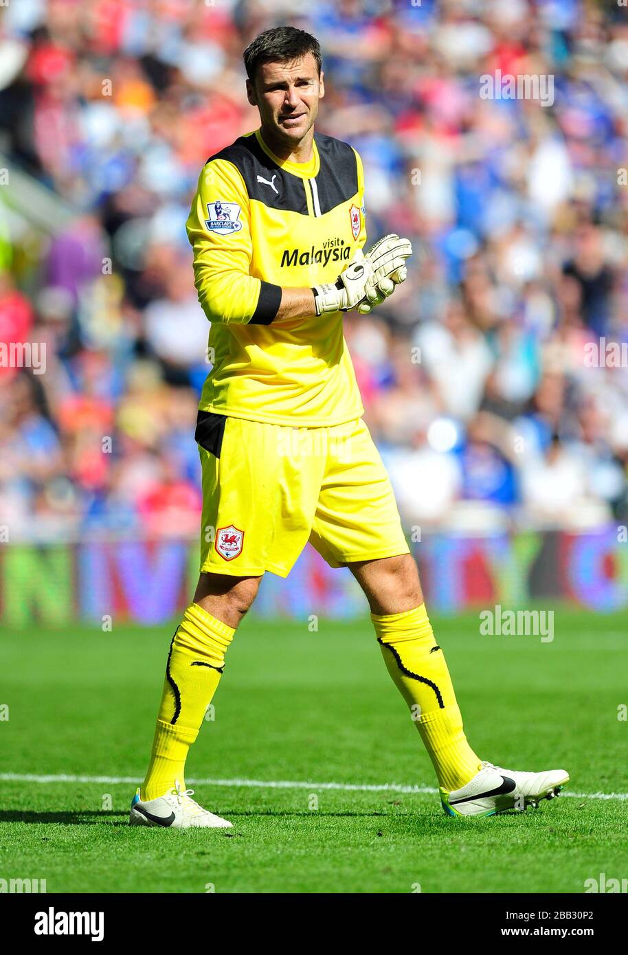 Cardiff City goalkeeper David Marshall Stock Photo