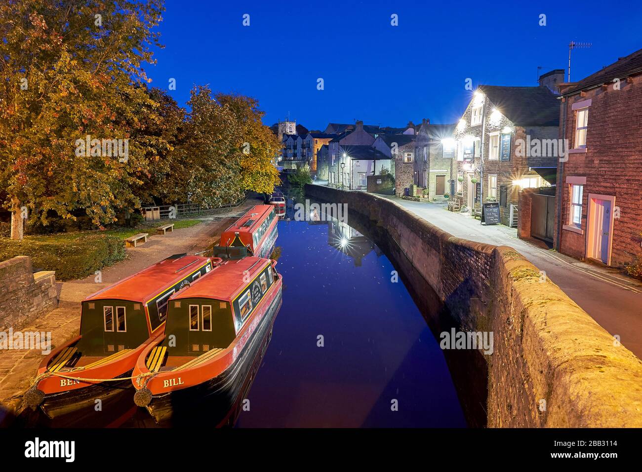 Leeds and Liverpool Canal Skipton Yorkshire Stock Photo