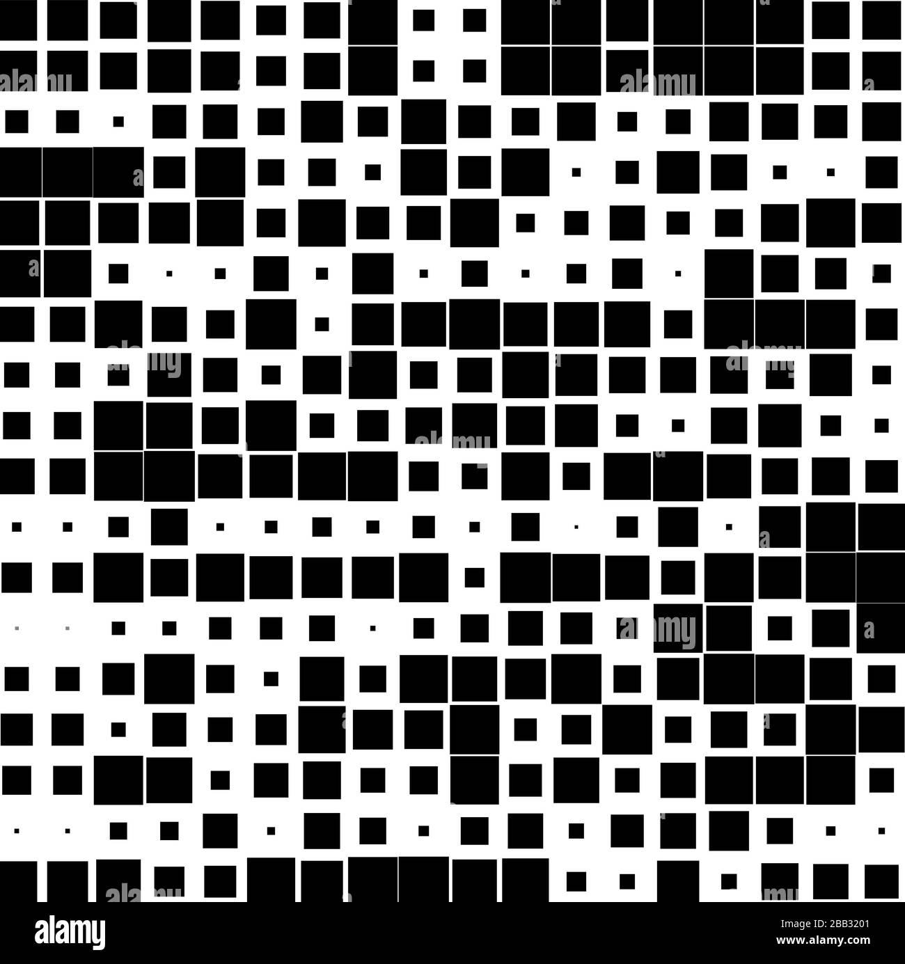 Mosaic with black squares on a white background Stock Vector Image ...
