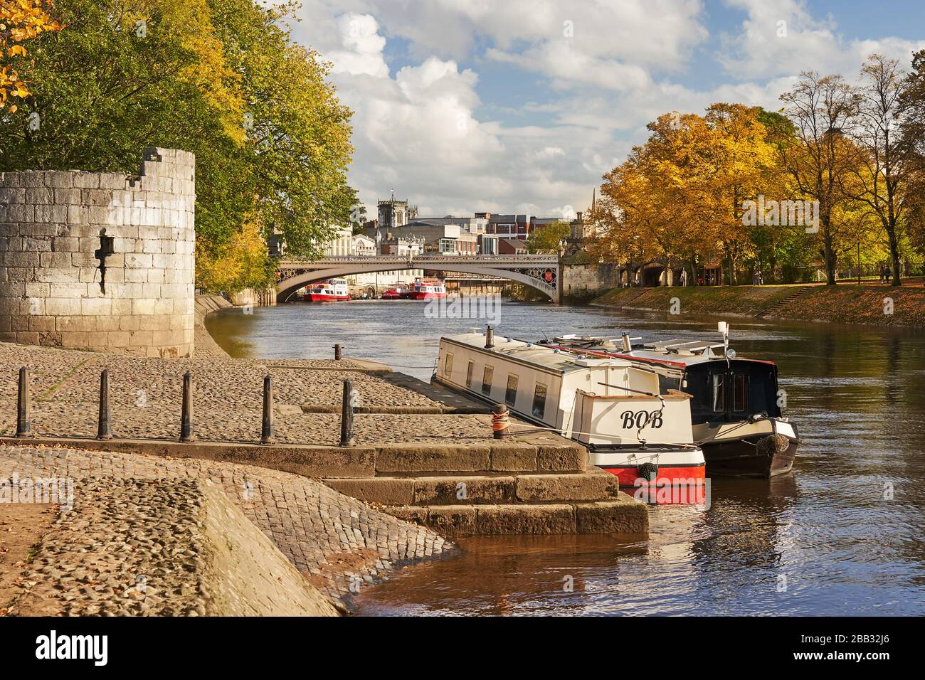River Ouse York Yorkshire England Stock Photo