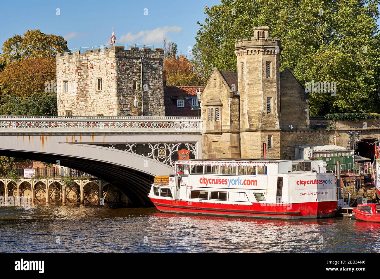 Lendal Bridge, River Ouse, York, Yorkshire, England Stock Photo