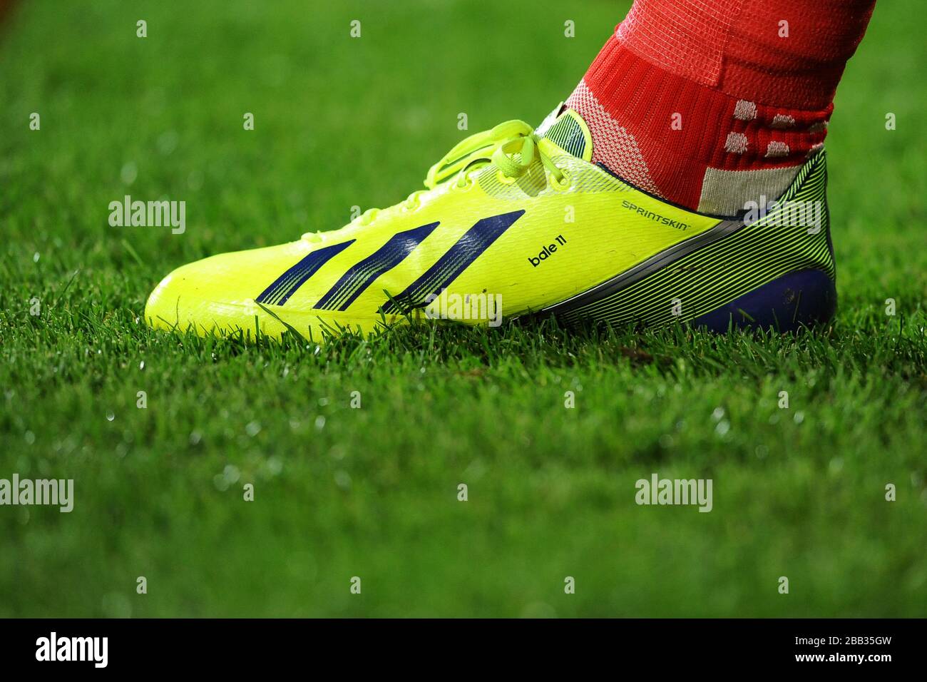 Detail of Gareth Bale's football boots Stock Photo - Alamy