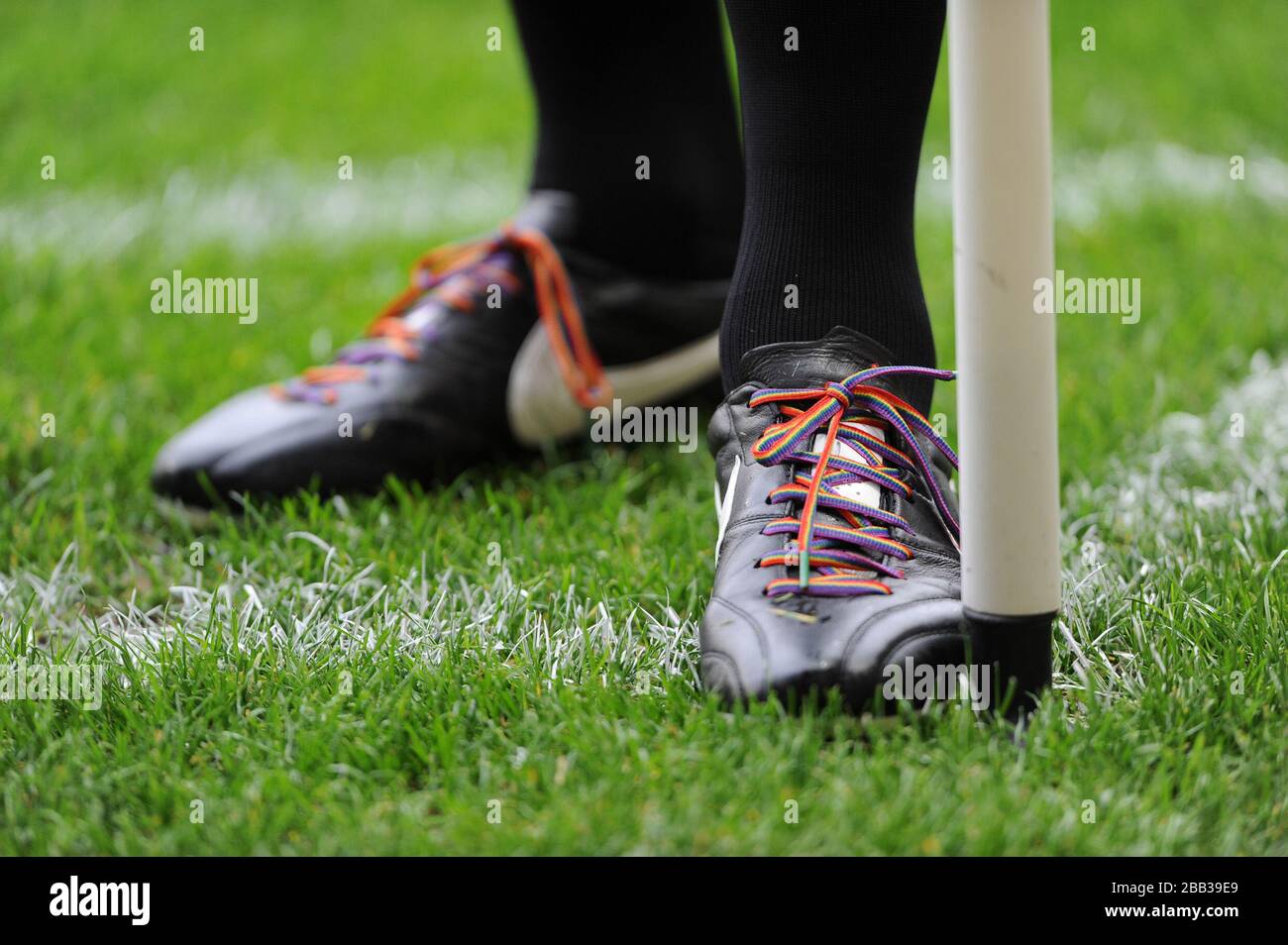 multi coloured football boots