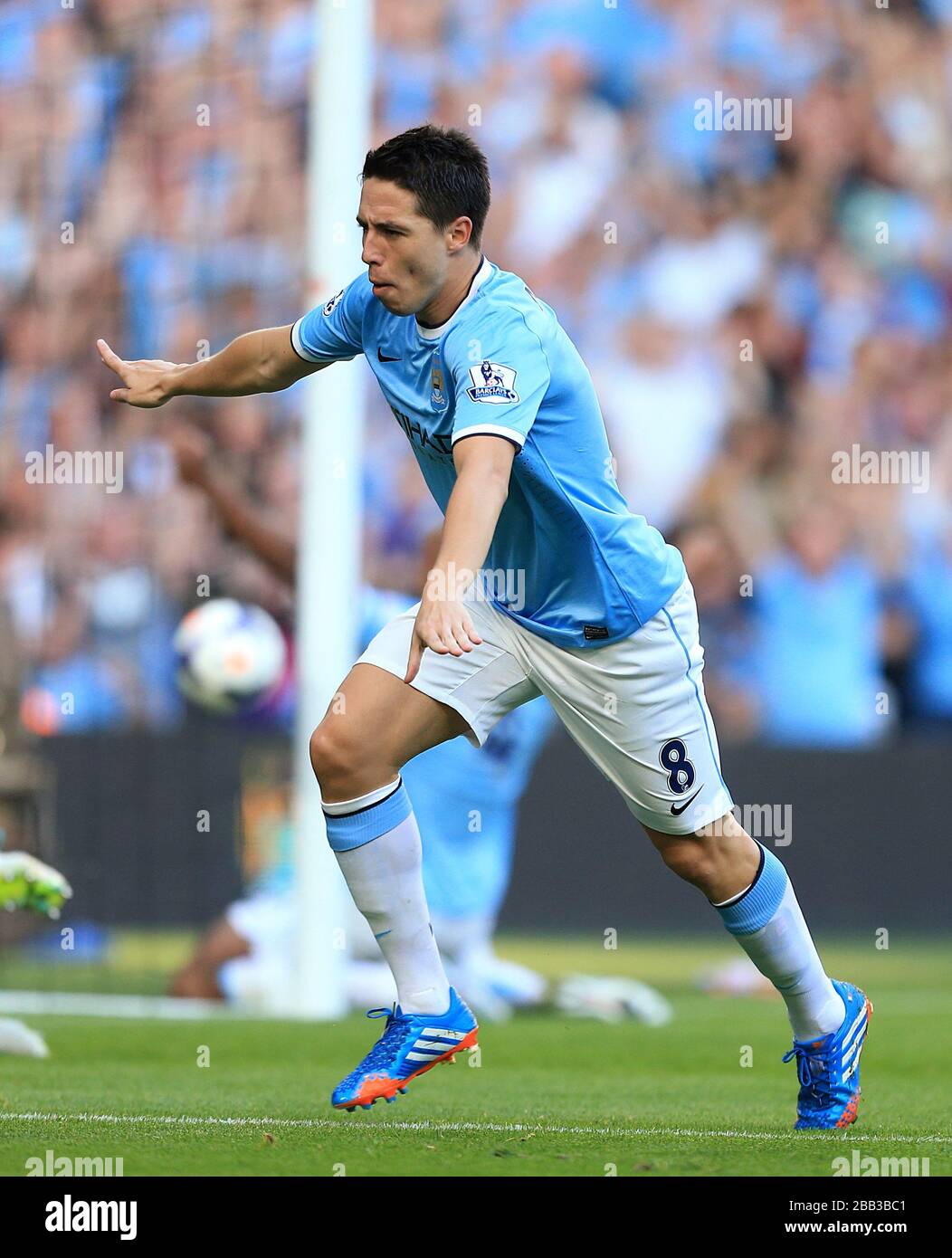 Manchester City s Samir Nasri Celebrates After Scoring His Team s Manchester City s Samir Nasri Celebrates After Scoring His Team s