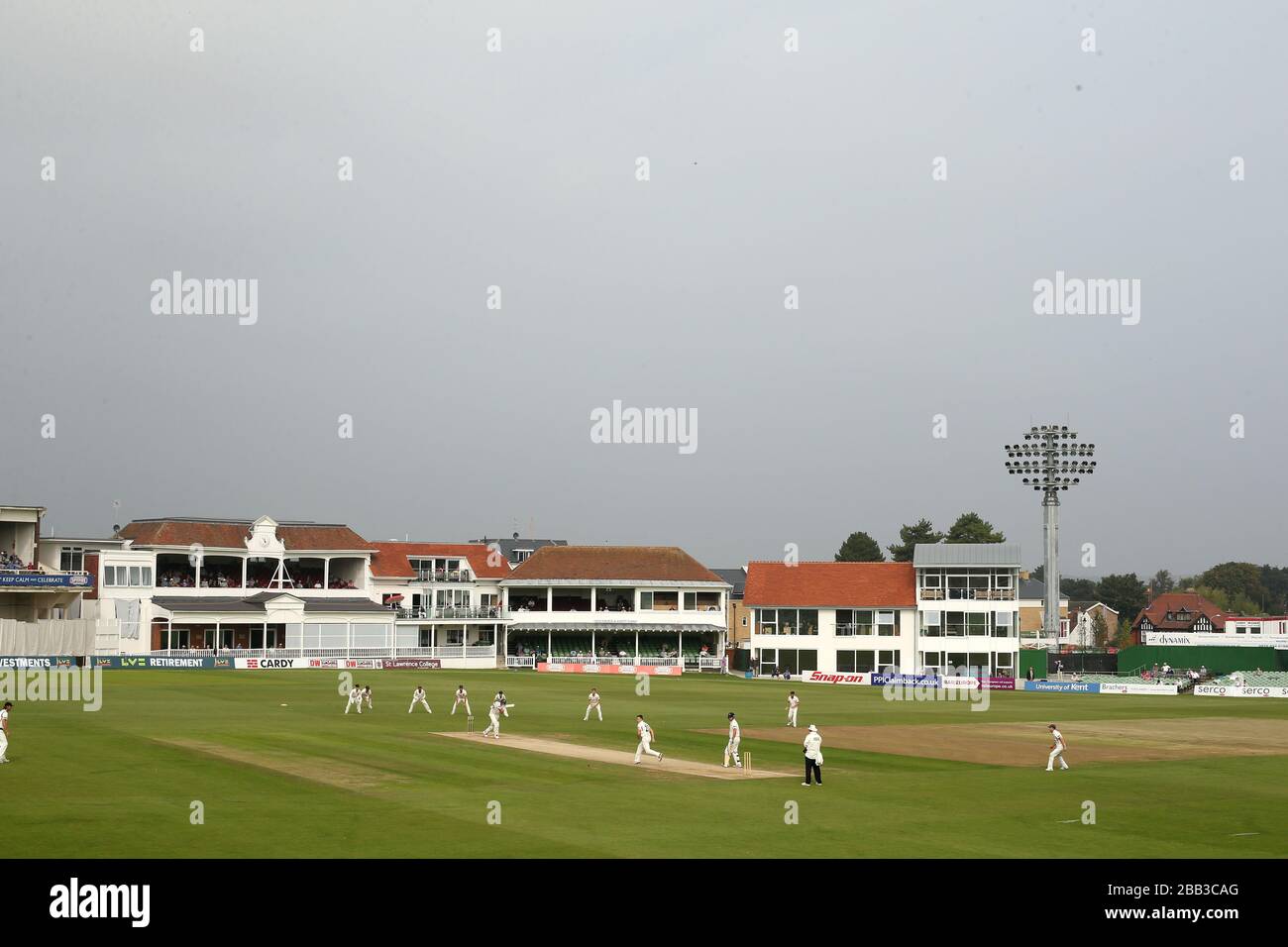 A general view of the St Lawrence Ground as Kent play Lancashire Stock Photo