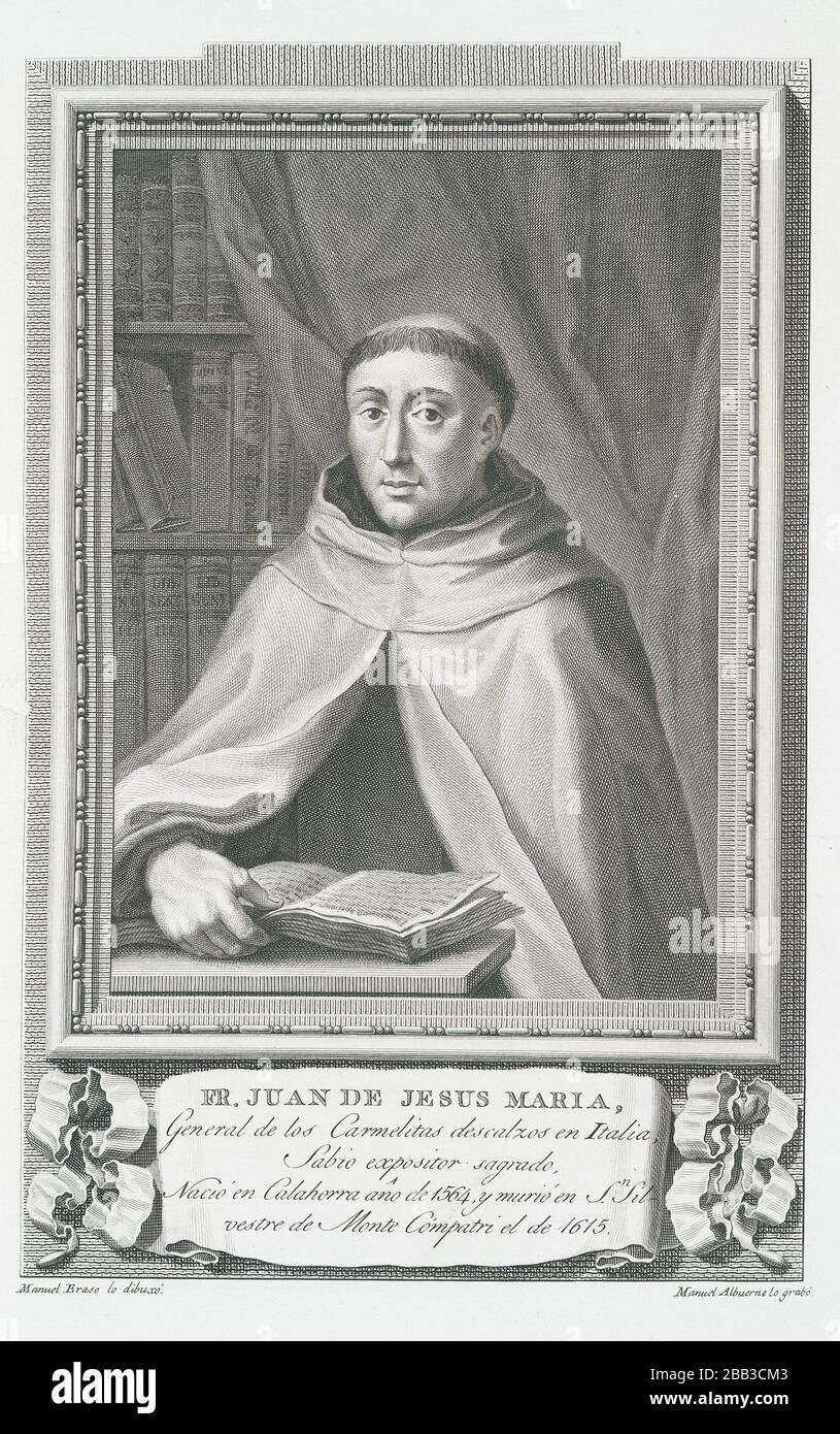 Fr. Juan de Jesus Maria. Eraso, Manuel (b. 1740) (Artist) Albuerne