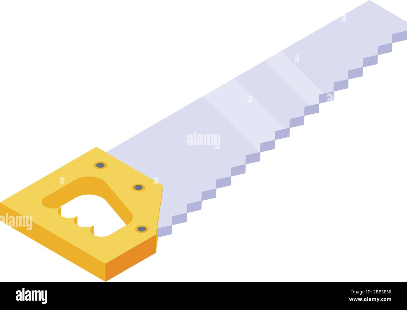 Hand saw icon, isometric style Stock Vector