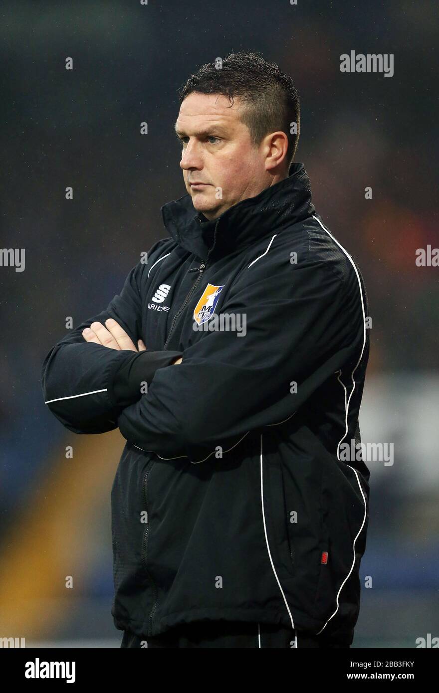 Paul Cox, Mansfield Town manager Stock Photo