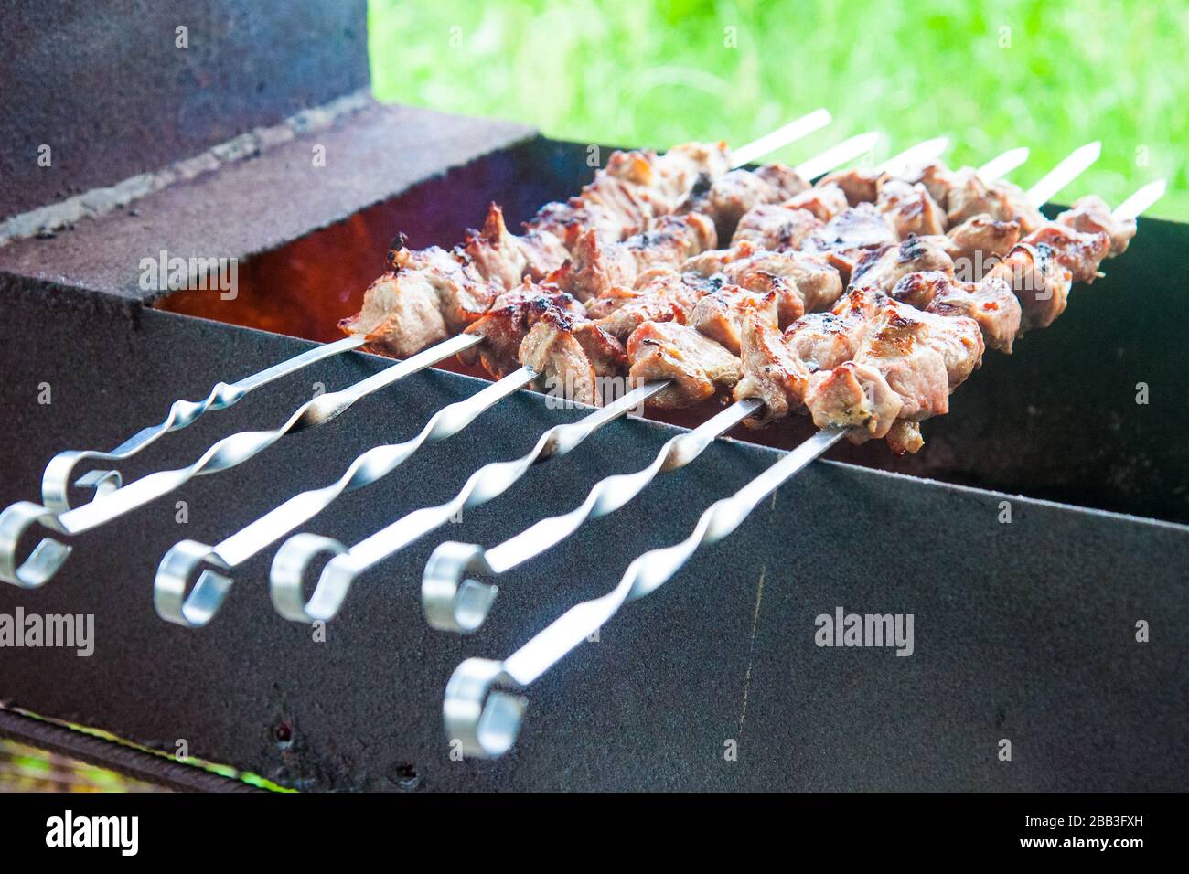 Charbroiled Chargrill meat hi-res stock photography and images - Alamy