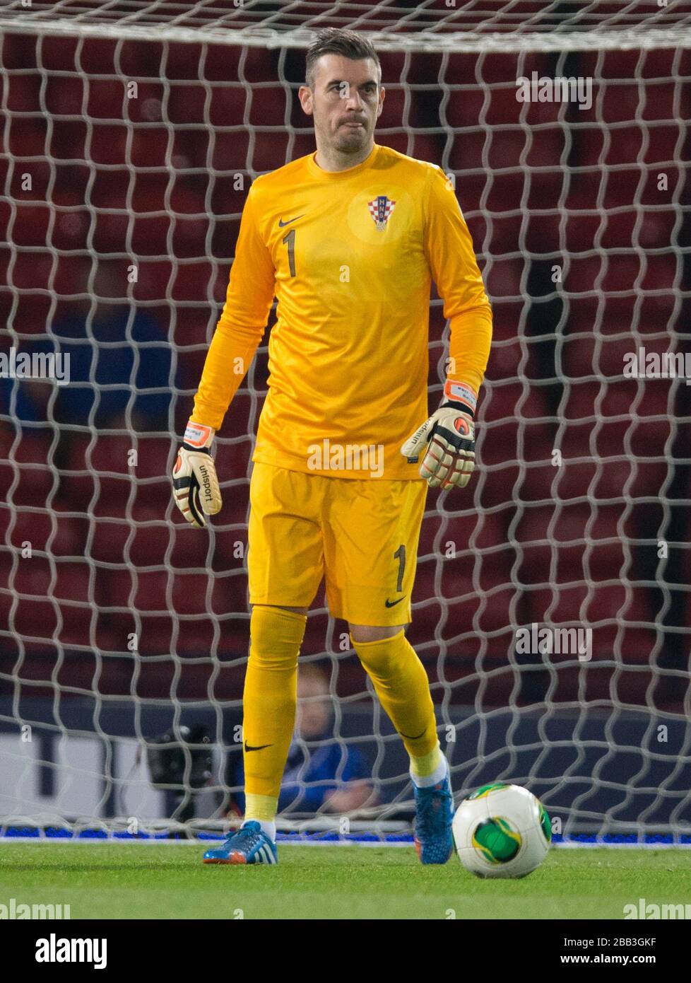 Croatia goalkeeper Stipe Pletikosa Stock Photo