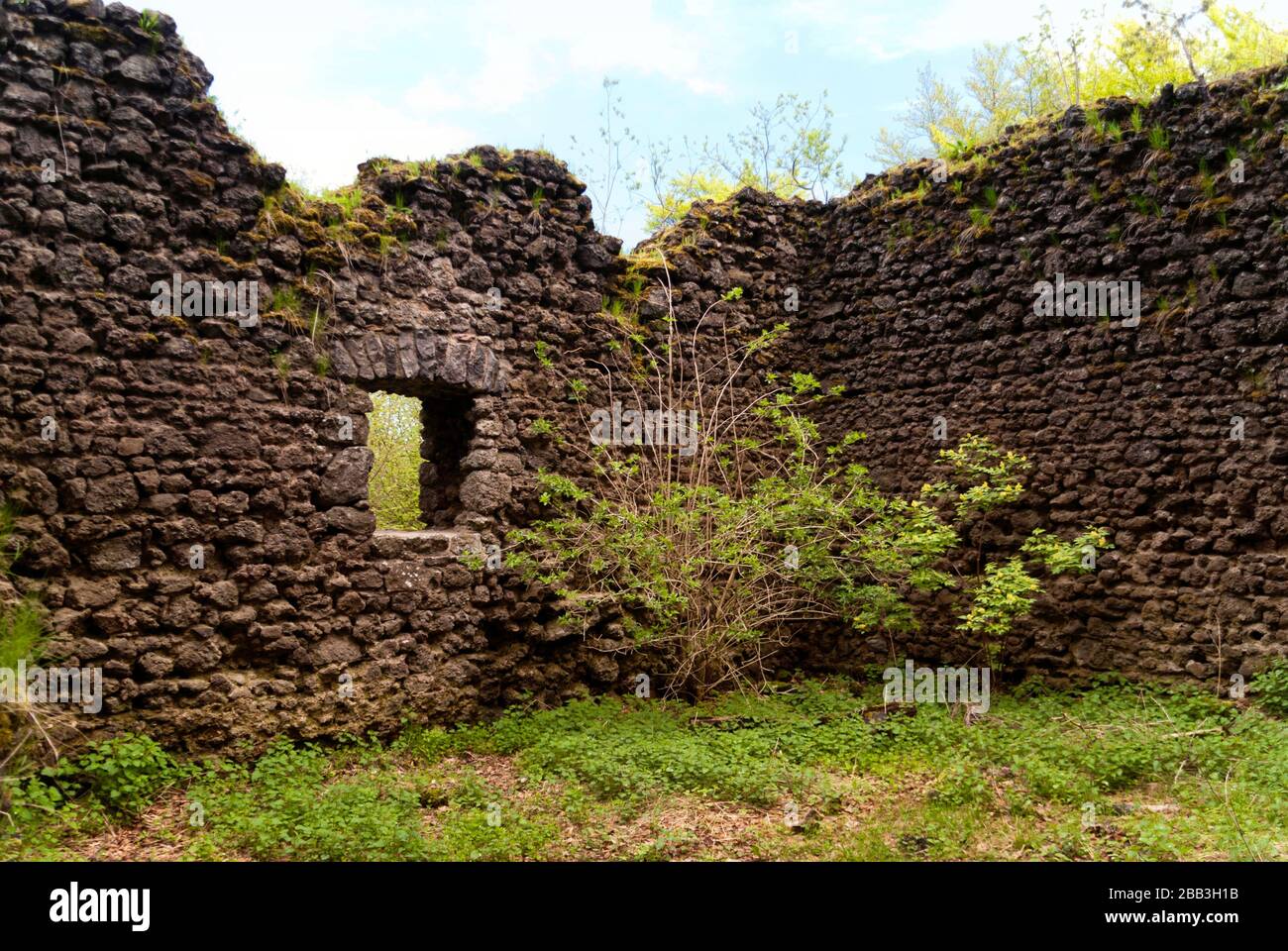 Medieval Ruin of a Castle in the Eifel, Germany Stock Photo - Alamy