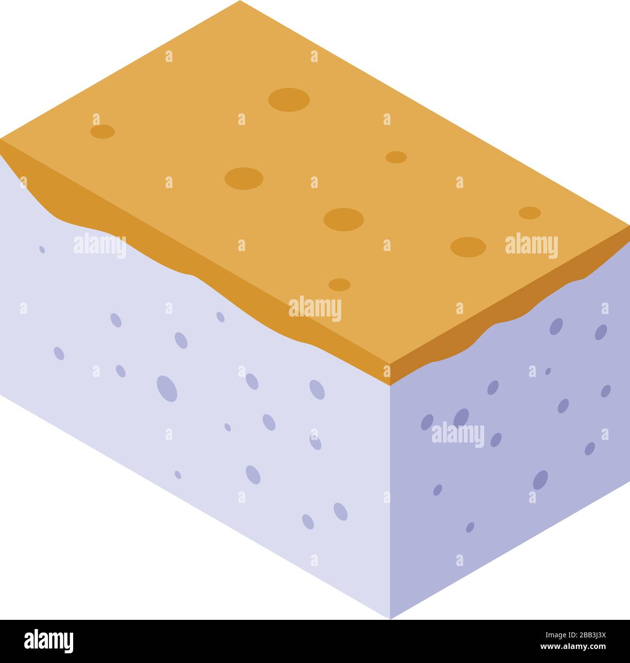 Polyurethane foam finishing icon, isometric style Stock Vector