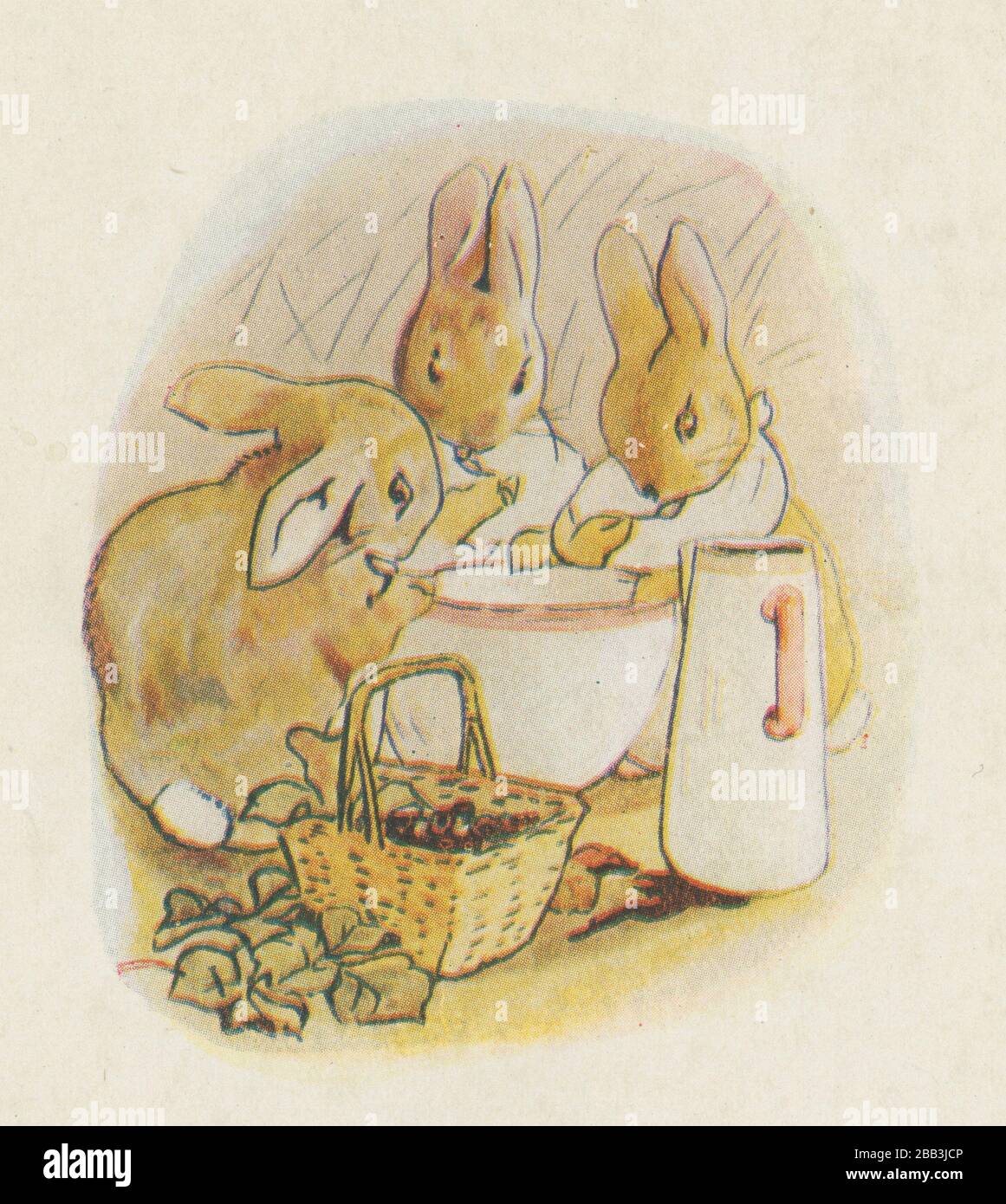 BEATRIX POTTER CHILDRENS WRITER 1866-1943 1/" PORCELAIN CHINA BUTTON