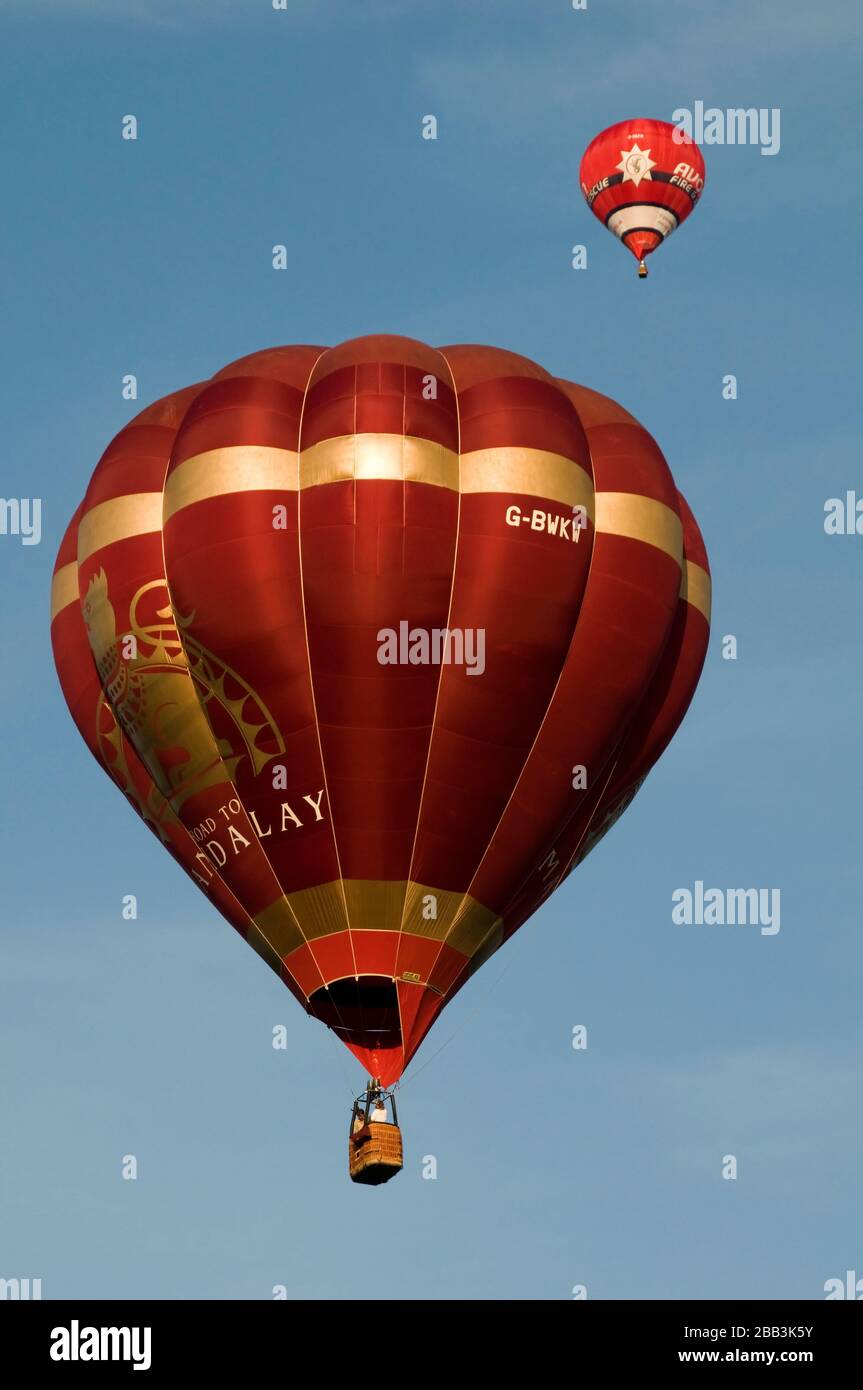 Hot Air Balloons At The Bristol Balloon Fiesta Bristol England UK Stock Photo