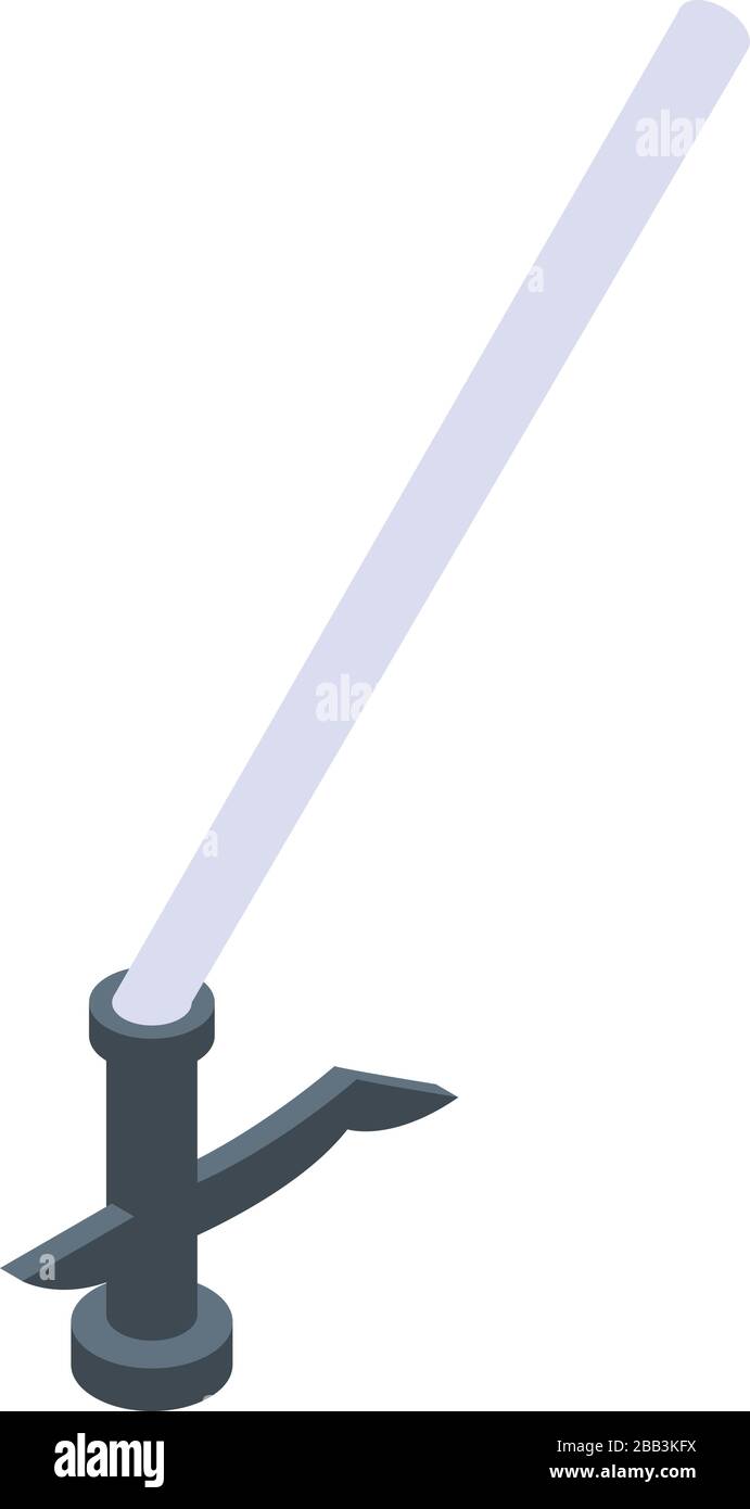 Polyurethane foam pipe icon, isometric style Stock Vector