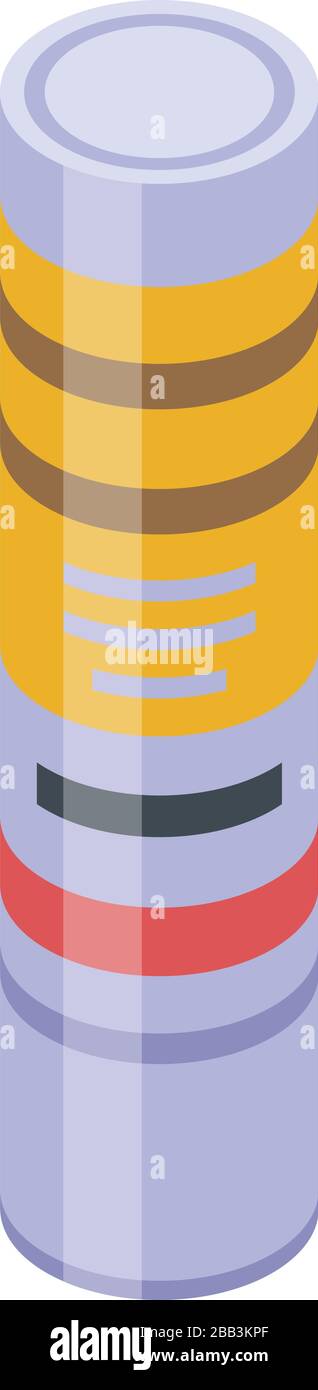 Mounting foam icon, isometric style Stock Vector