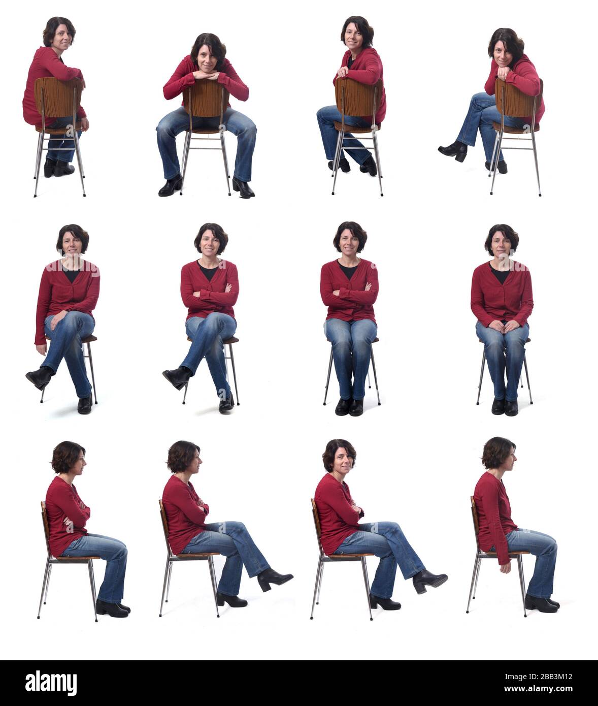Top more than 76 sitting poses on chair