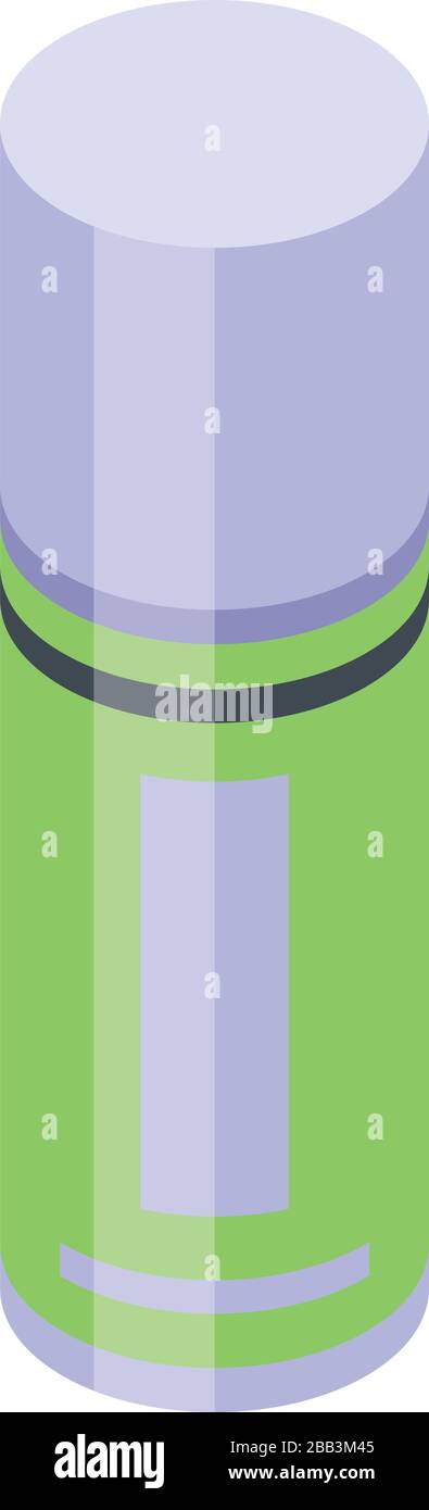 Builder polyurethane foam icon, isometric style Stock Vector