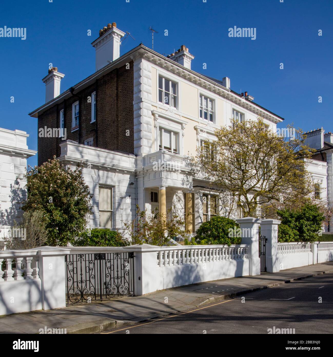 Large, expensive property in The Boltons, Kensington, London Stock Photo