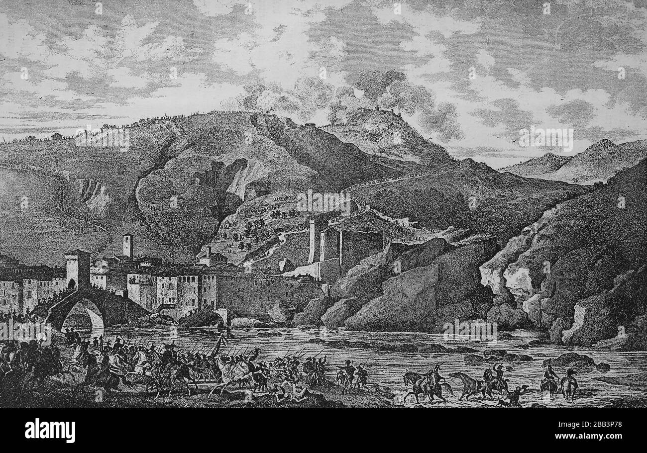 The Battle of Millesimo, fought on 13 April 1796 near the town of